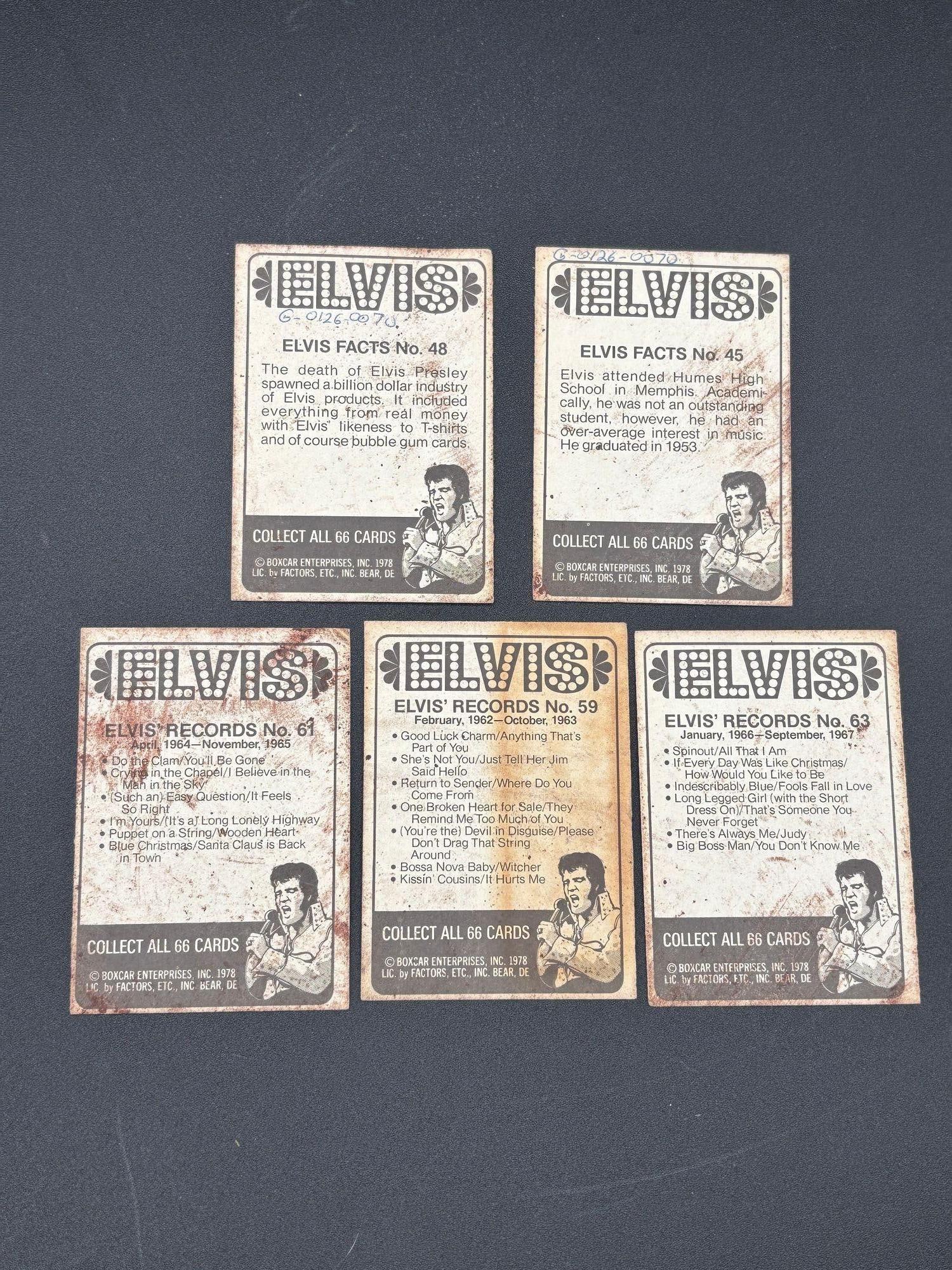 Vintage 1978 Elvis Presley Trading Card Set by Boxcar Enterprises - 4