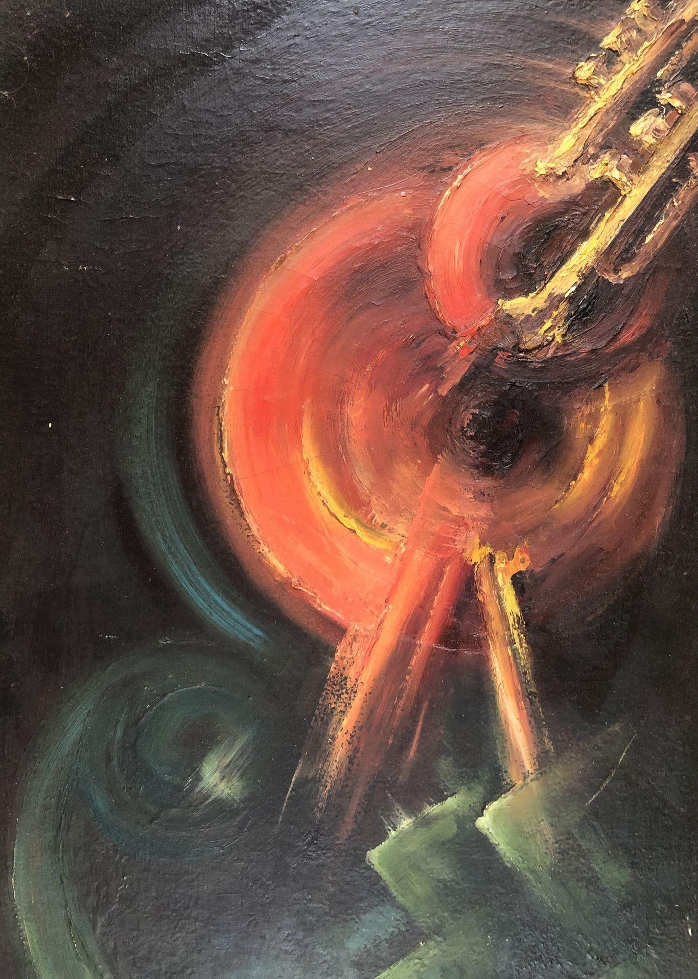 Mid Century Modern Abstract Painting by Anne H. Barnes - 4