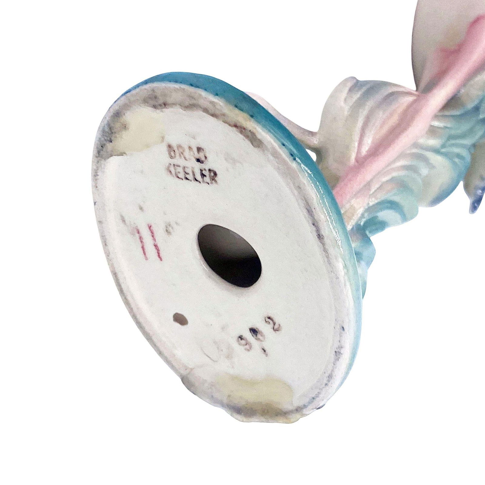 Matching Mid-century Pink Flamingo Ceramic Tabletop Statue Set By Brad Kealer - 16