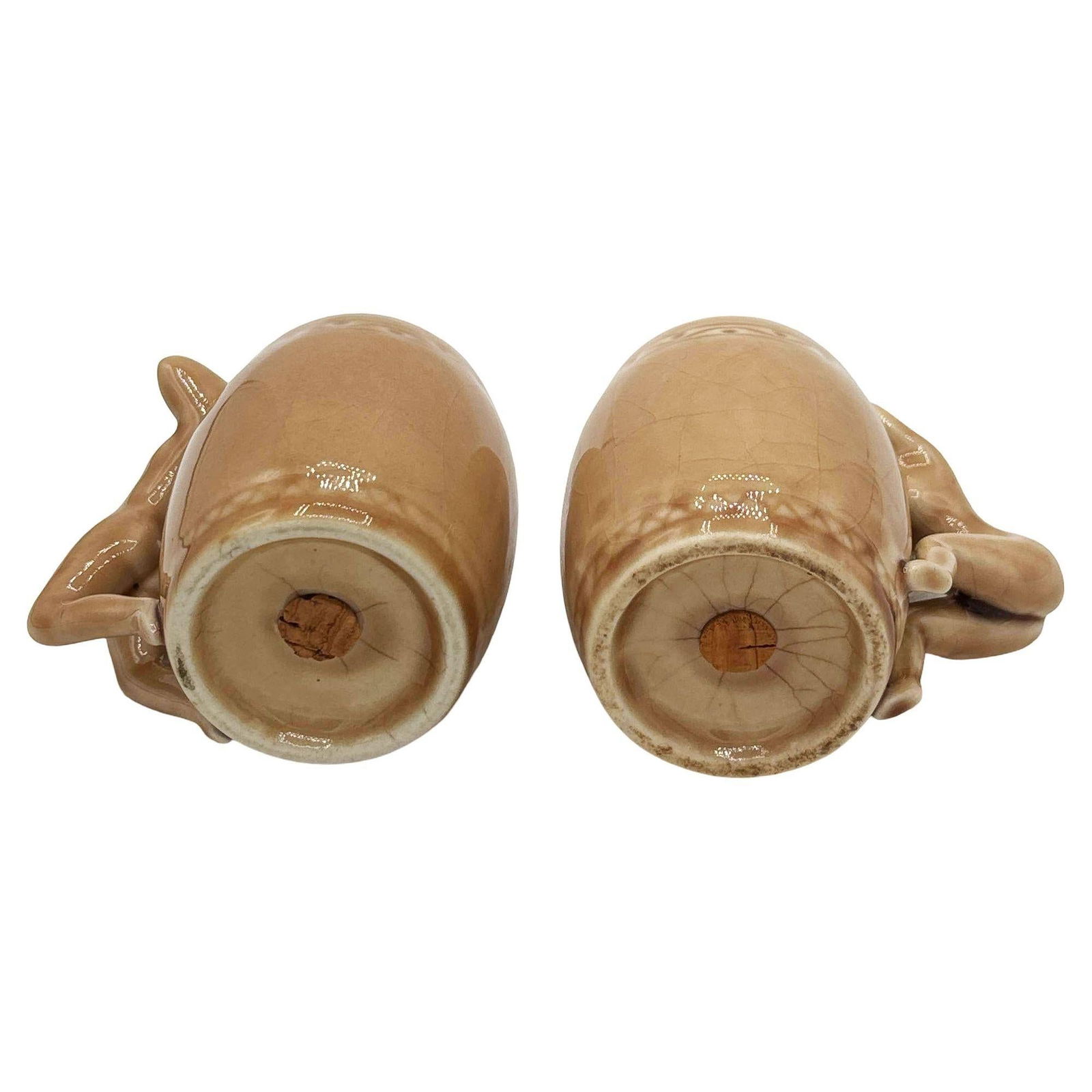 Strip Tease- Eye Appeal Ceramic Barware Salt & Pepper Shaker by Dorothy Kindel - 3