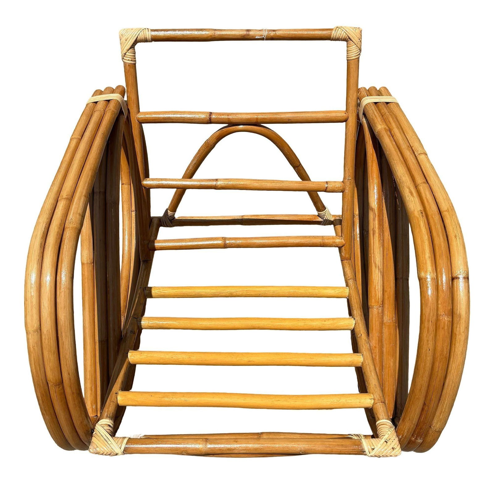 Restored Rattan Three Strand Rocking Chair - 19