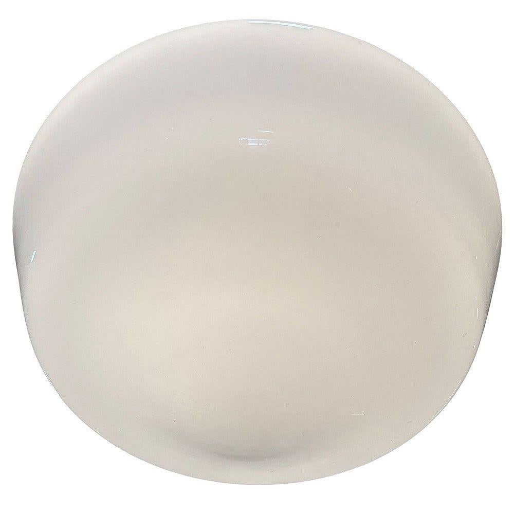 Art Deco Copper Acanthus Leaf Hanging Pendant Light w/ Opal Schoolhouse Globe - 6