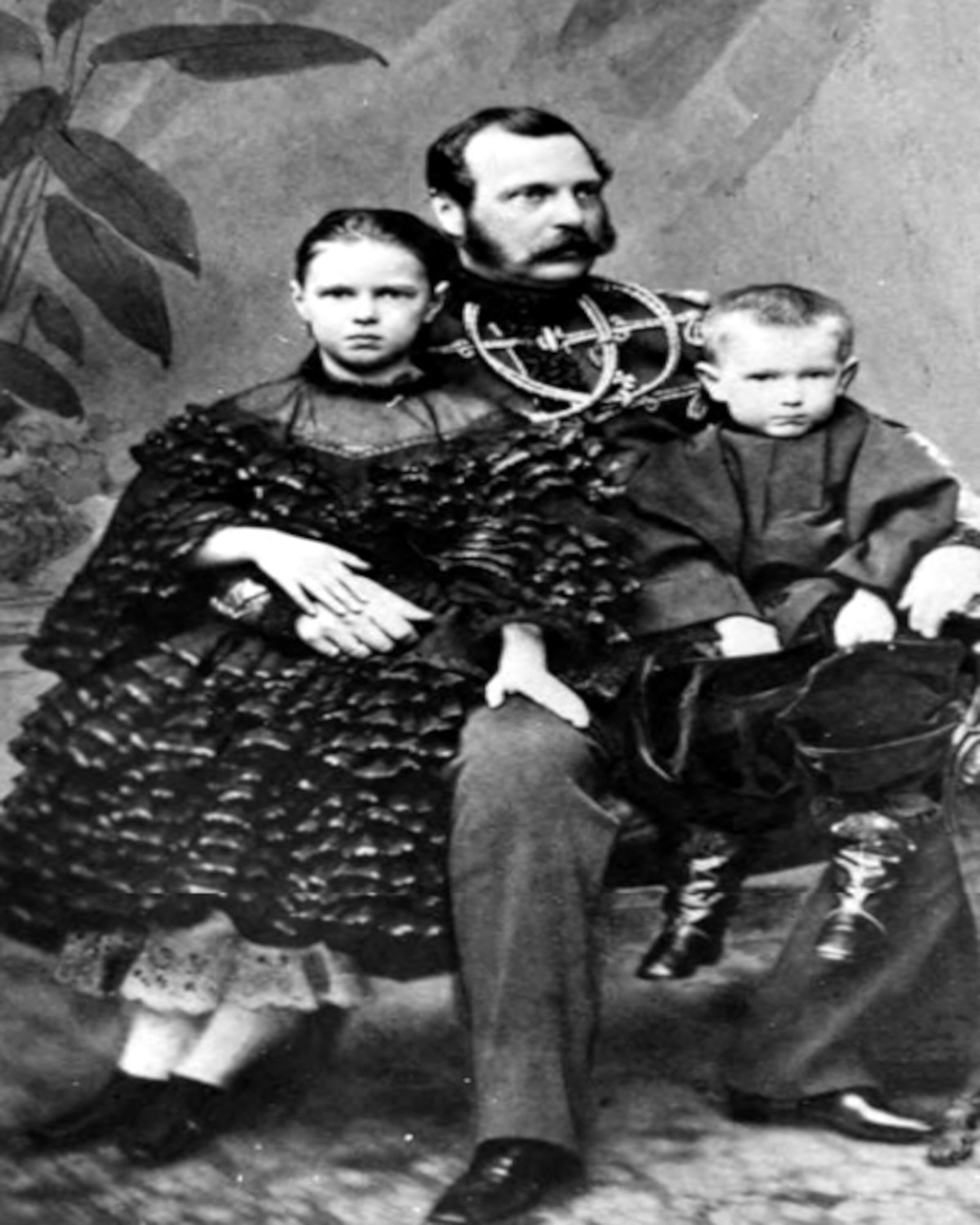 1860, Emperor Alexander II with the Children Sergei and Maria: Title: 1860, Emperor Alexander II with the Children Sergei and Maria Artist: UNKNOWN Original Date: SEE TITLE Dimensions: 10X8 Description: || UNITED STATES SHIPPING ONLY! || This lot is a Dye Based P