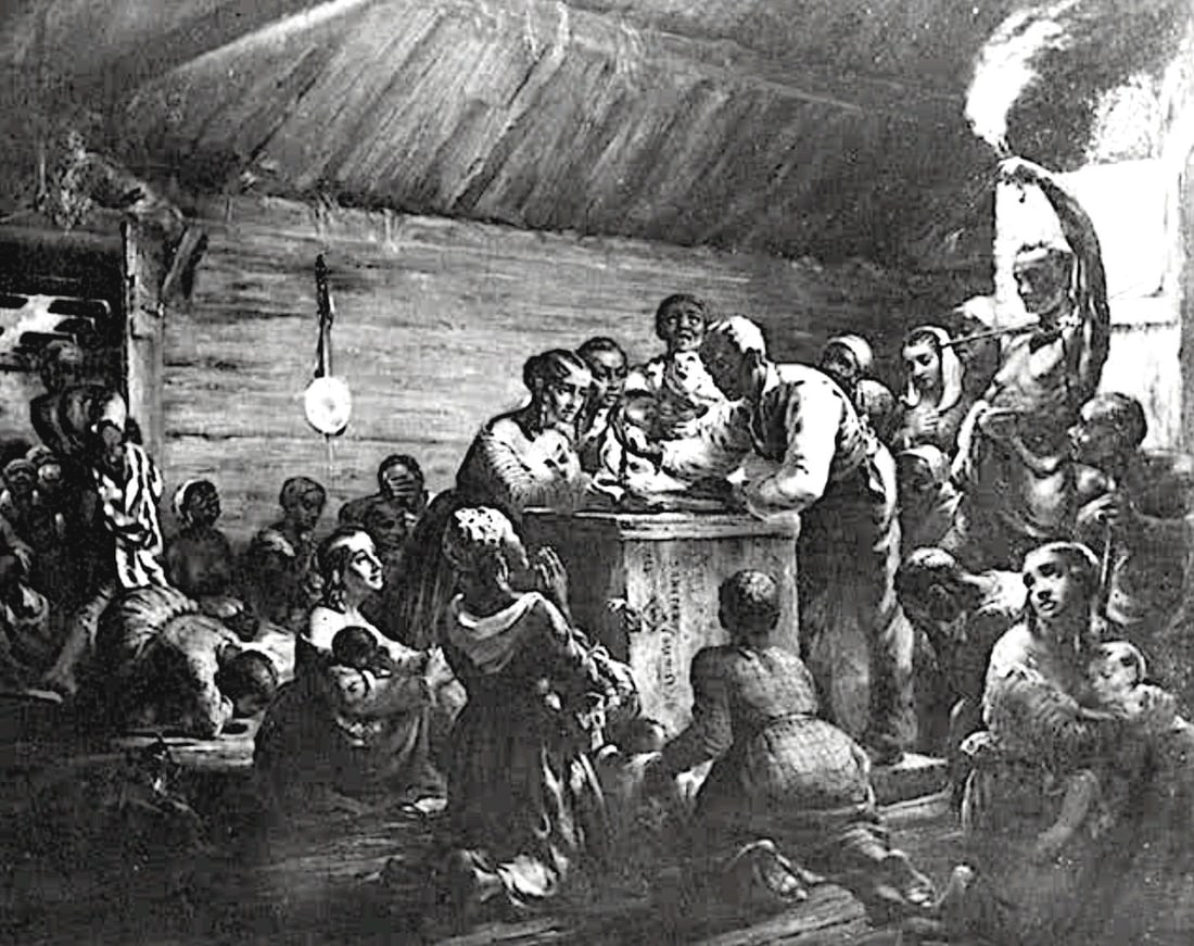 1862, ON NEW YEARS EVE, THE NIGHT BEFORE SLAVES WERE FREED VIA THE EMANCIPATION PROCLAMATION (1 of 1)