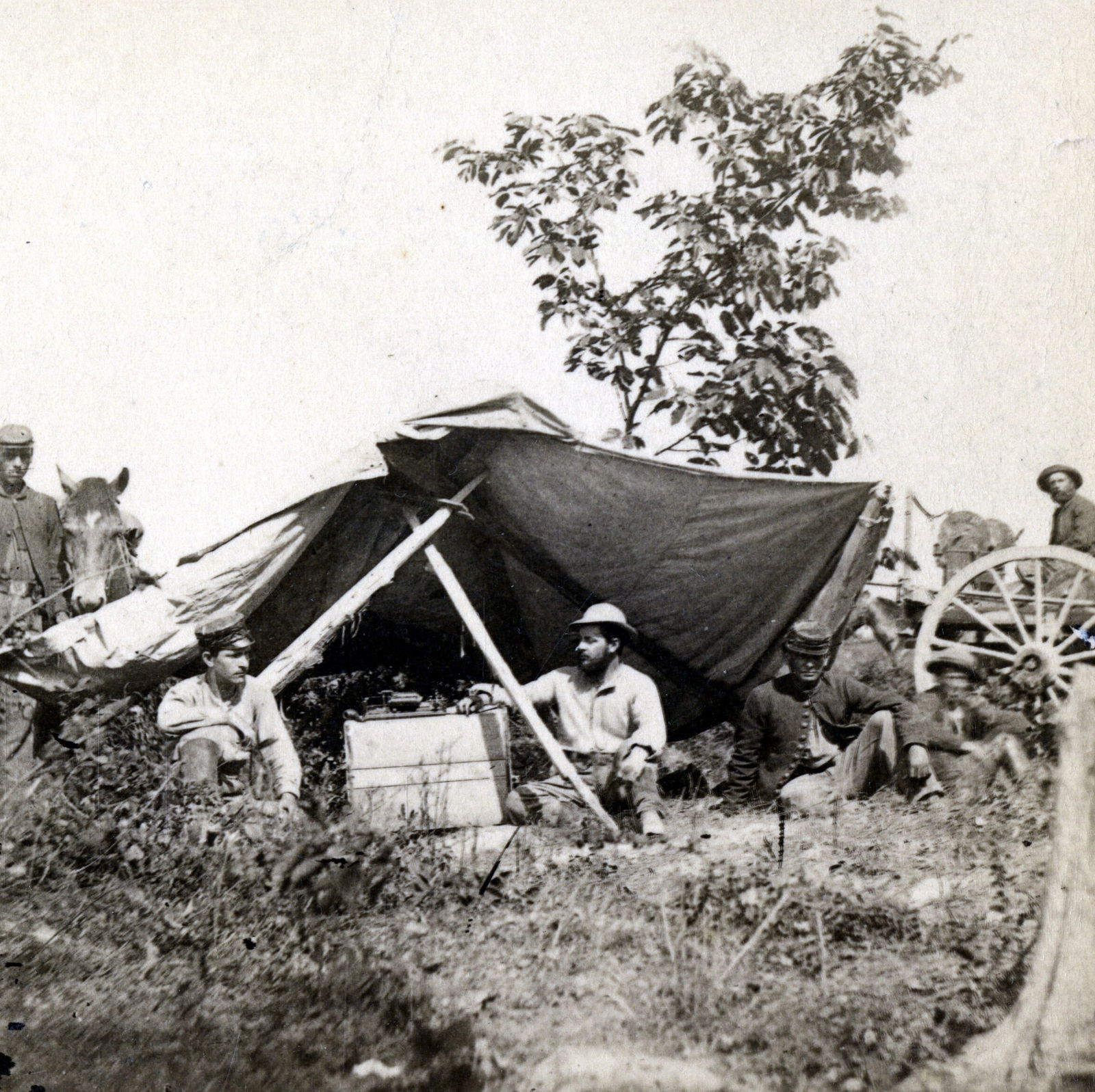 1861, CIVIL WAR TELEGRAPH STATION (1 of 1)