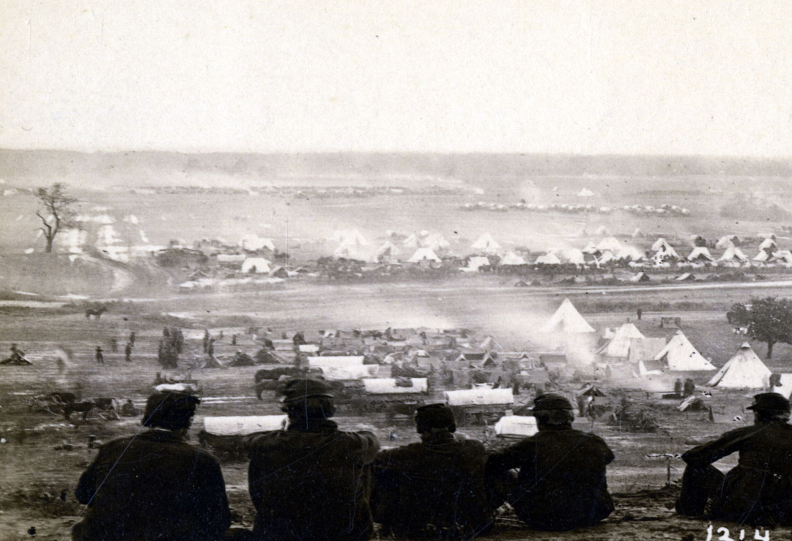 1862, 13X19"_Encampment at Cumberland Landing,Virginia (1 of 1)