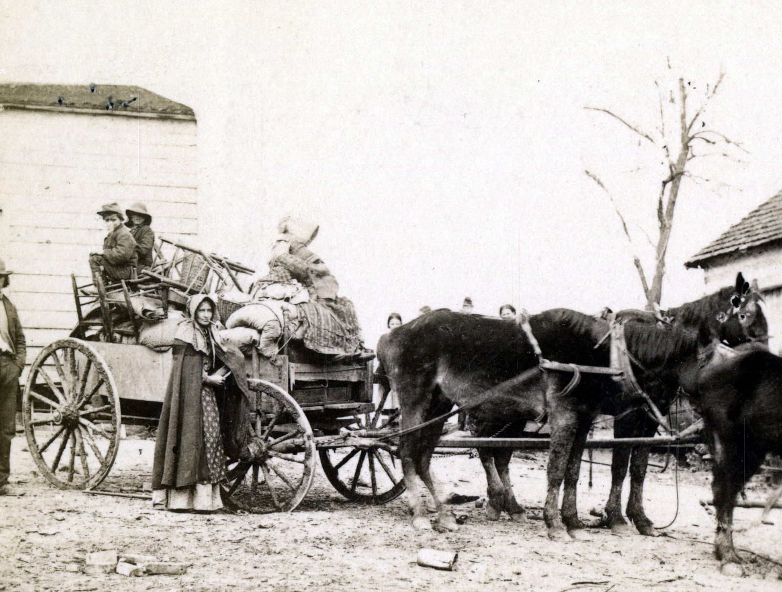 1861, UNION FAMILY FLEE'S REBEL BUSHWHACKER'S (1 of 1)