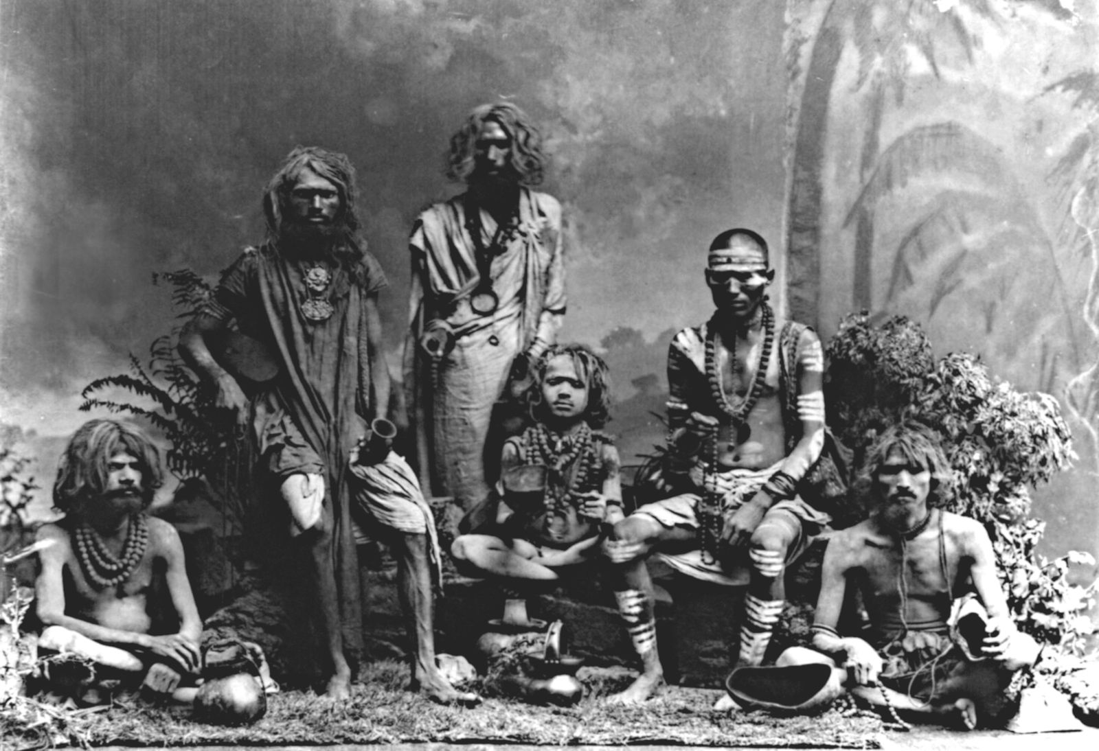 1890, GROUP OF FAKIRS, (INDIA): Title: 1890, GROUP OF FAKIRS, (INDIA) Artist: FRANK CARPENTER Original Date: SEE TITLE Dimensions: 19x13 Description: || UNITED STATES SHIPPING ONLY! || This lot is a Dye Based Photolithograph and is