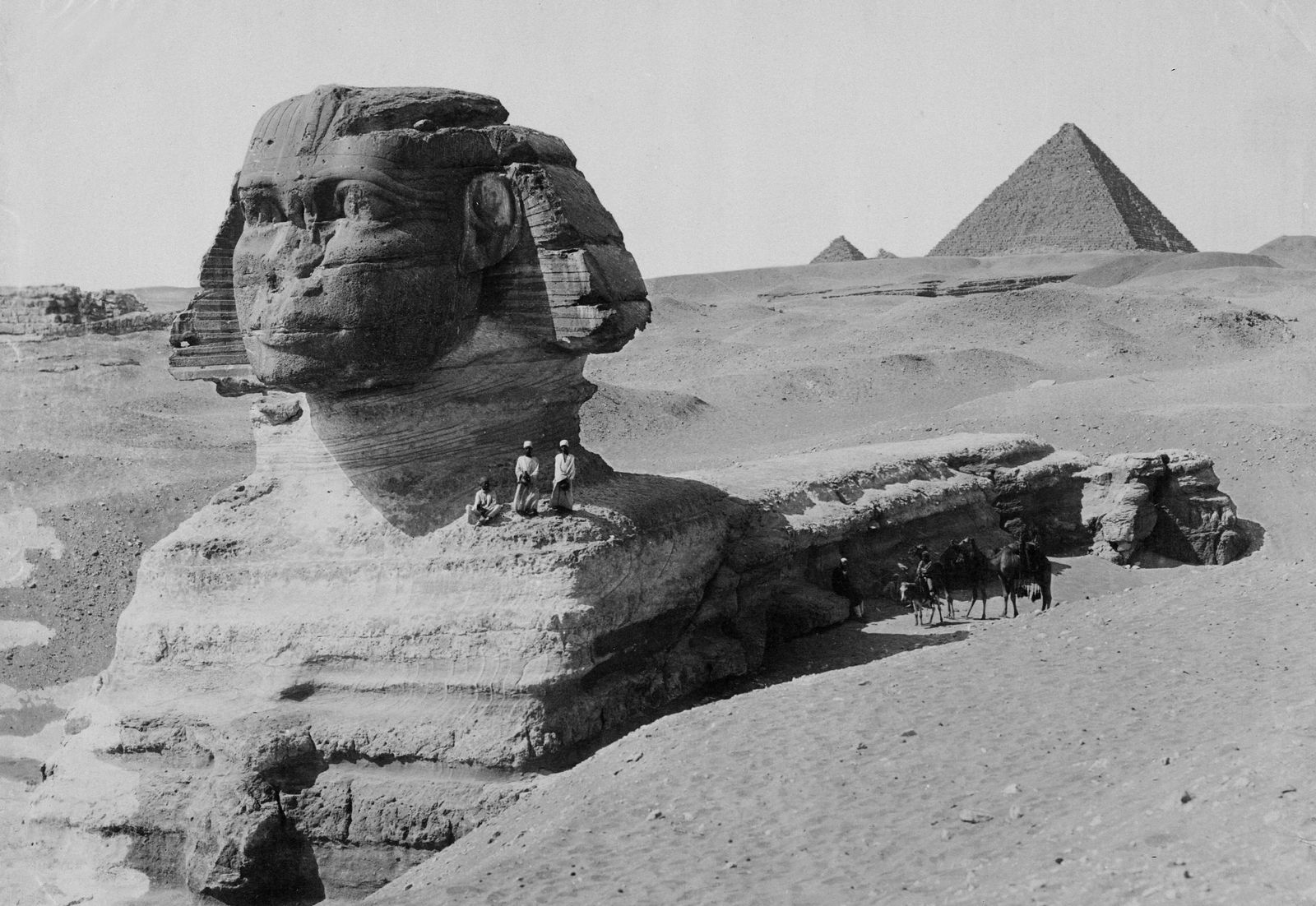 1890 EGYPT, THE SPHINX: Title: 1890 EGYPT, THE SPHINX Artist: FRANK CARPENTER Original Date: SEE TITLE Dimensions: 19x13 Description: || UNITED STATES SHIPPING ONLY! || This lot is a Dye Based Photolithograph and is a
