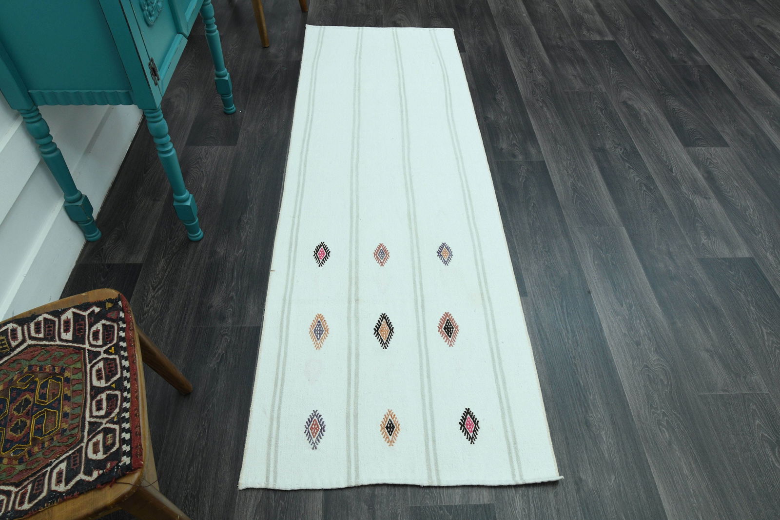 2.5x7.5 Ft, TURKISH Rug, Vintage - 4