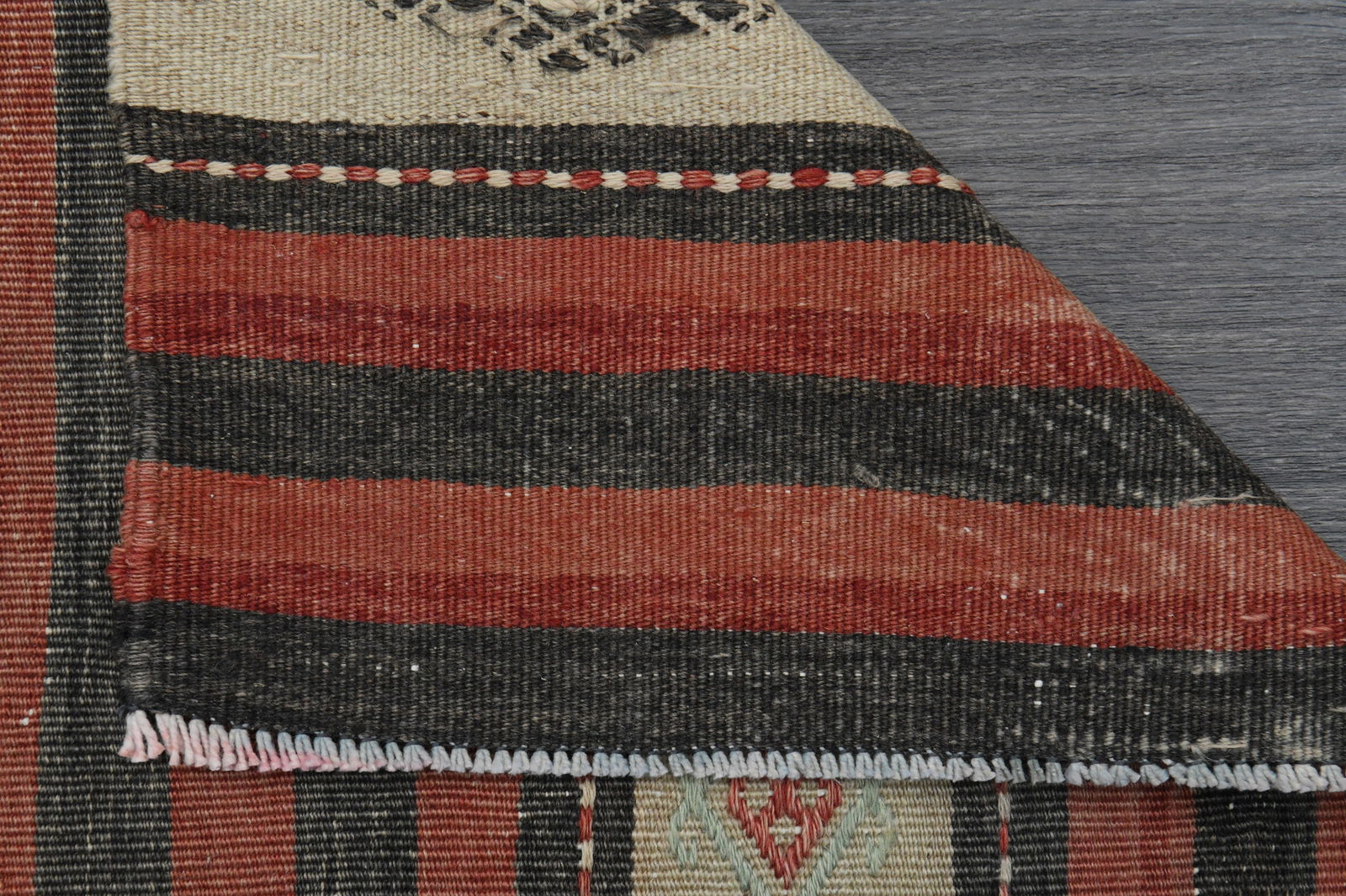 2.5x11.2 ft, FLATWEAVE KILIM RUNNER - 10