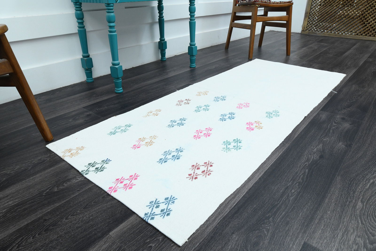 2.4x6 ft, TURKISH KILIM Runner - 2