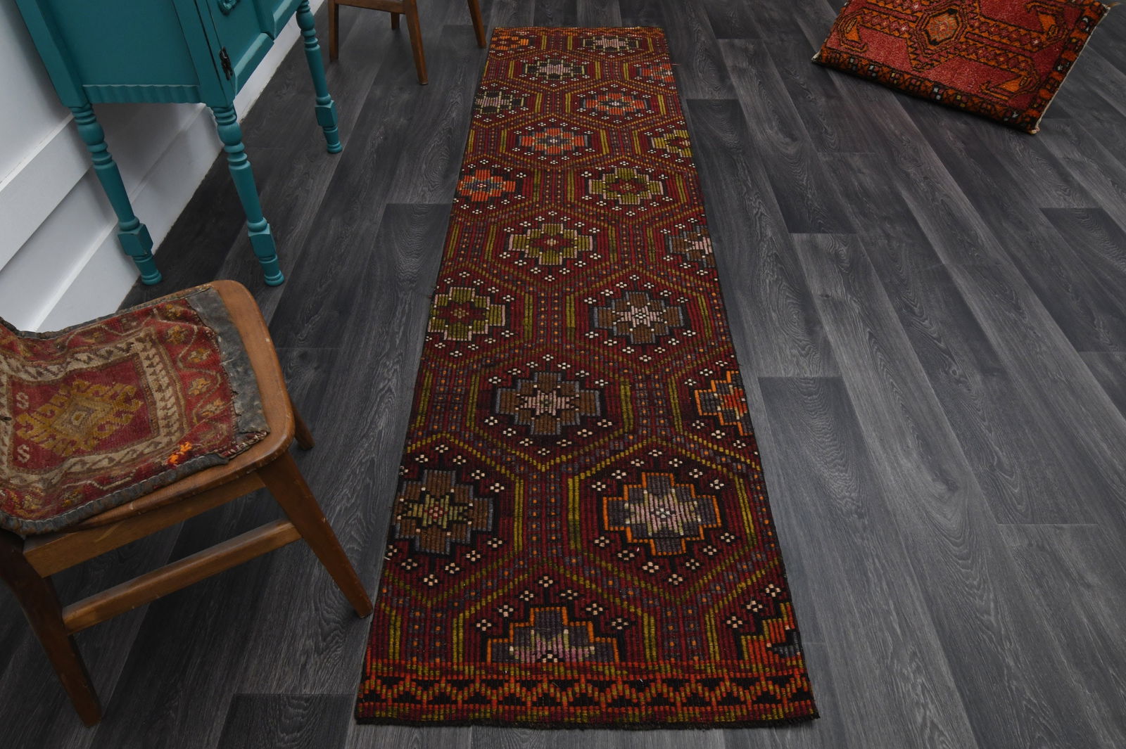 2.5x9.8 ft, TURKISH KILIM Runner (1 of 9)