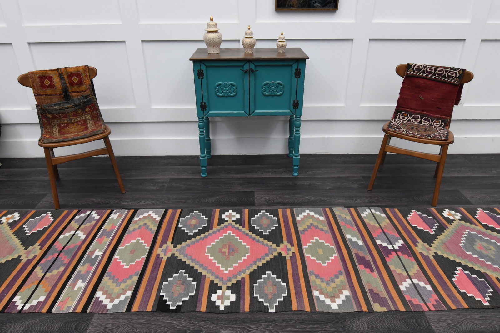 2.7x14 ft, TURKISH Rug Runner - 3