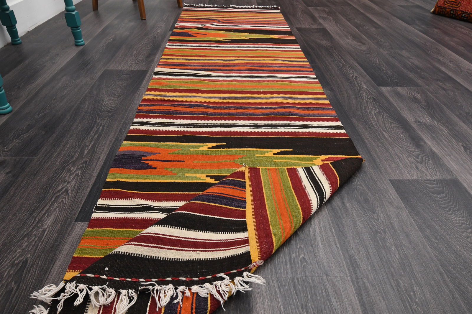 2.4x8.9 ft, TURKISH Rug Runner - 9