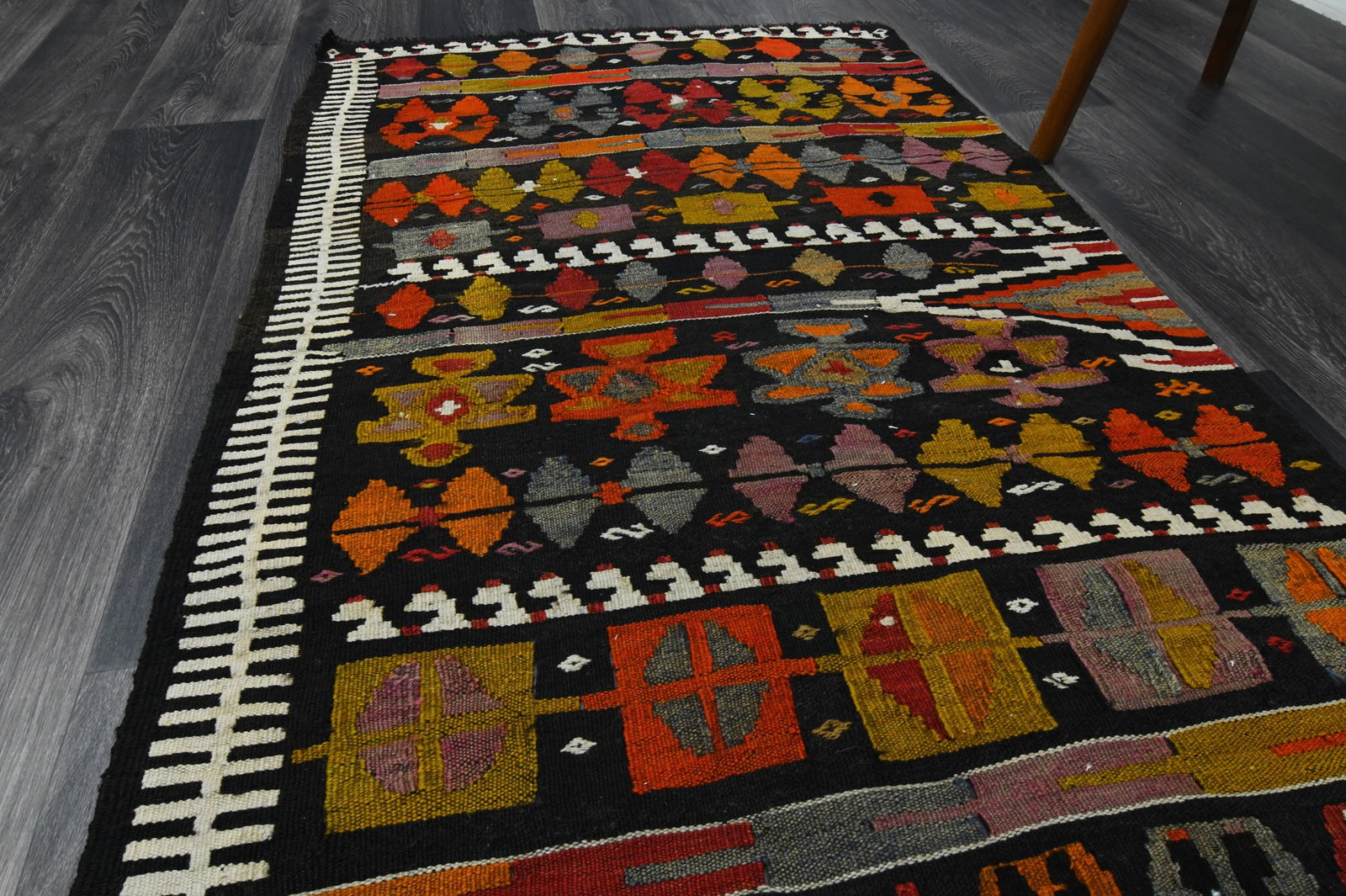 3.1x12 ft, TURKISH KILIM Runner - 5