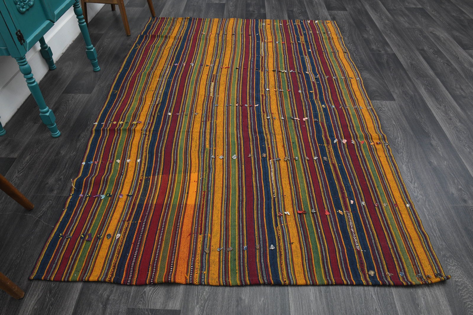 5.5x8.5 ft, VINTAGE Rug, TURKISH (1 of 10)