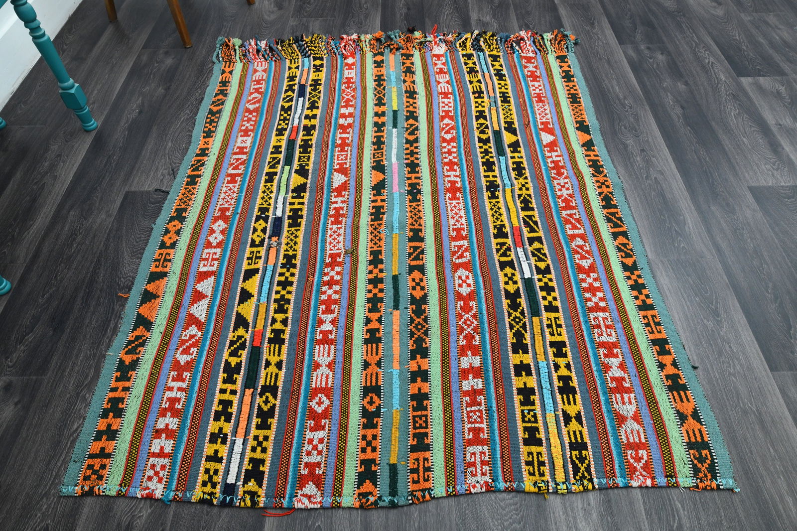 5.5x8.1 ft, TURKISH Kilim Rug (1 of 9)