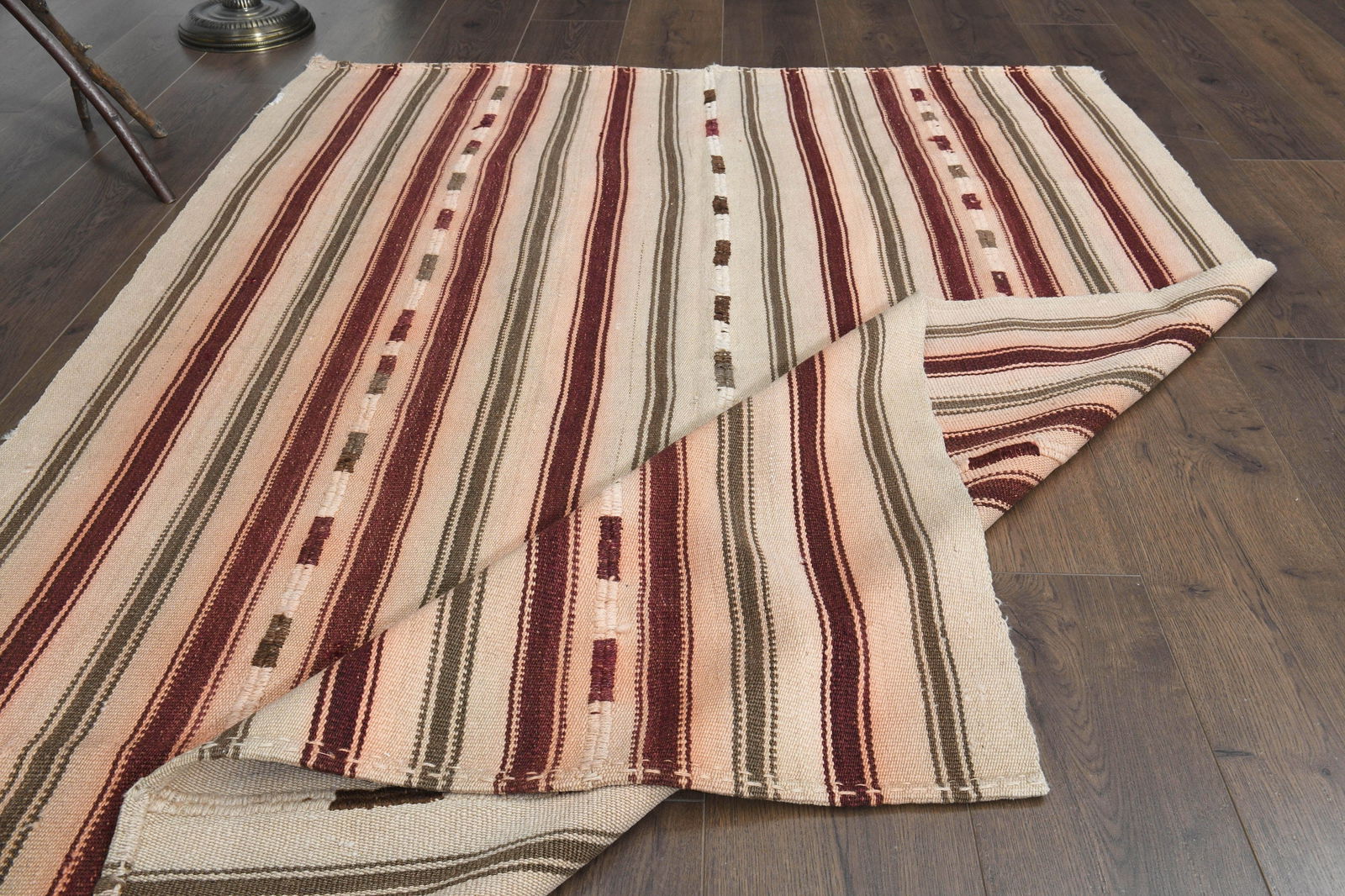 4'7x6'4 ft, BEIGE PINK RUG - 6