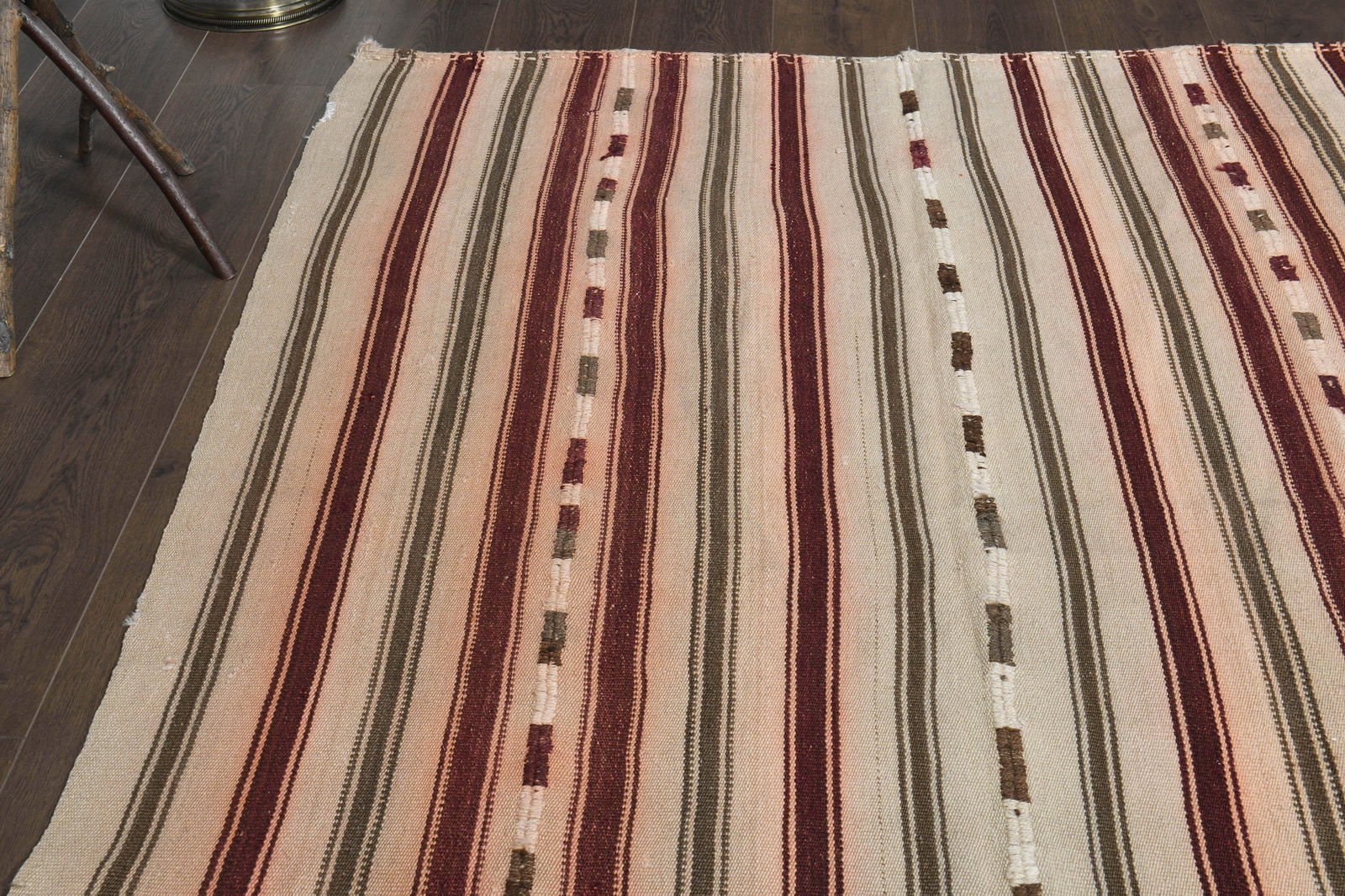 4'7x6'4 ft, BEIGE PINK RUG - 9