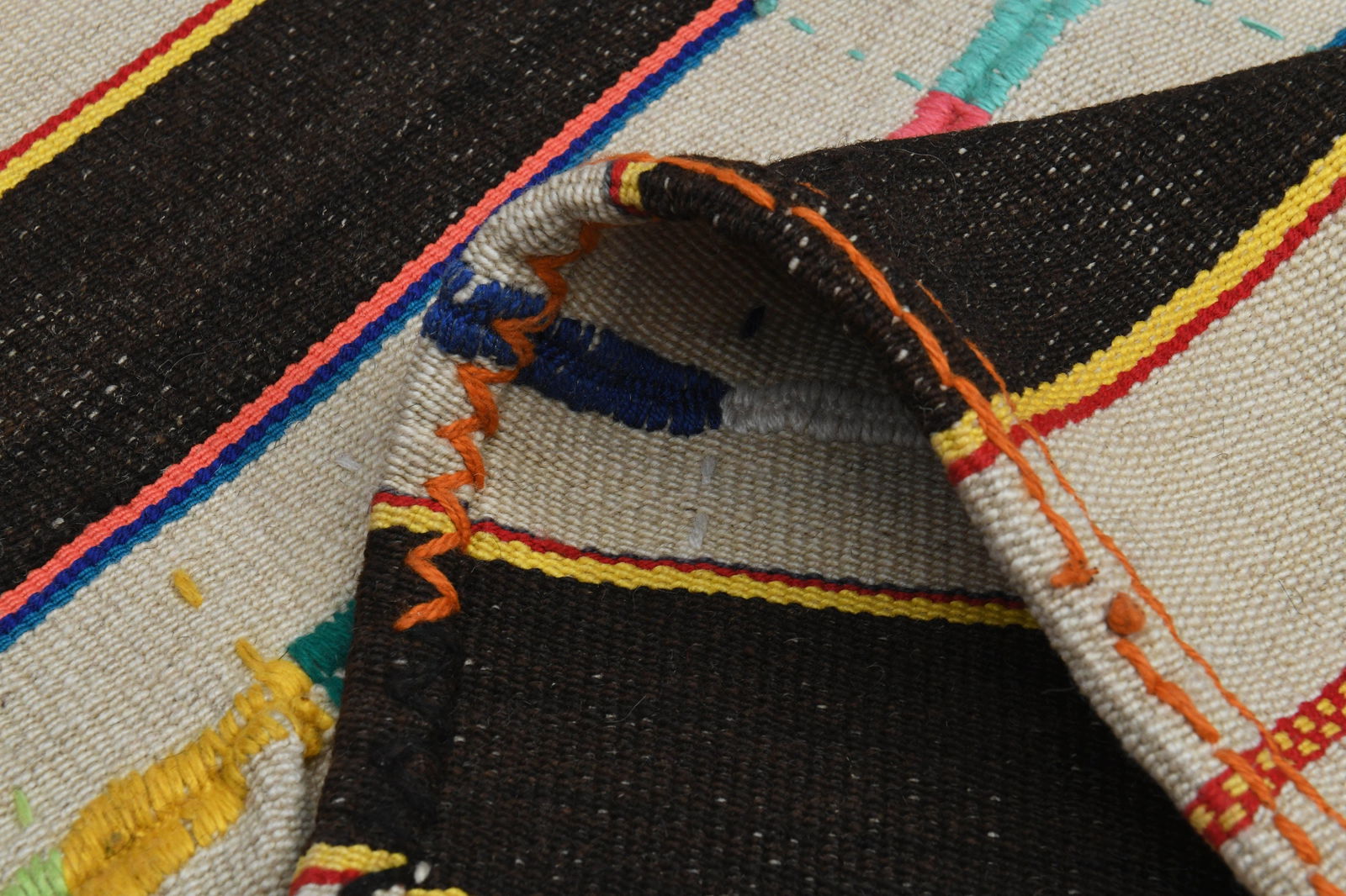 4'5x6'8 ft, BEIGE BROWN KILIM (1 of 10)