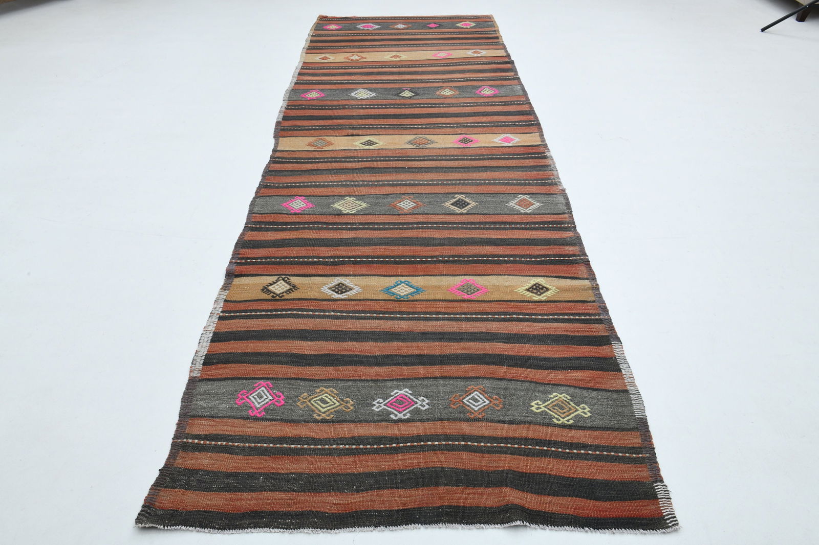 4.1x12.3 ft, TURKISH RUNNER RUG (1 of 9)