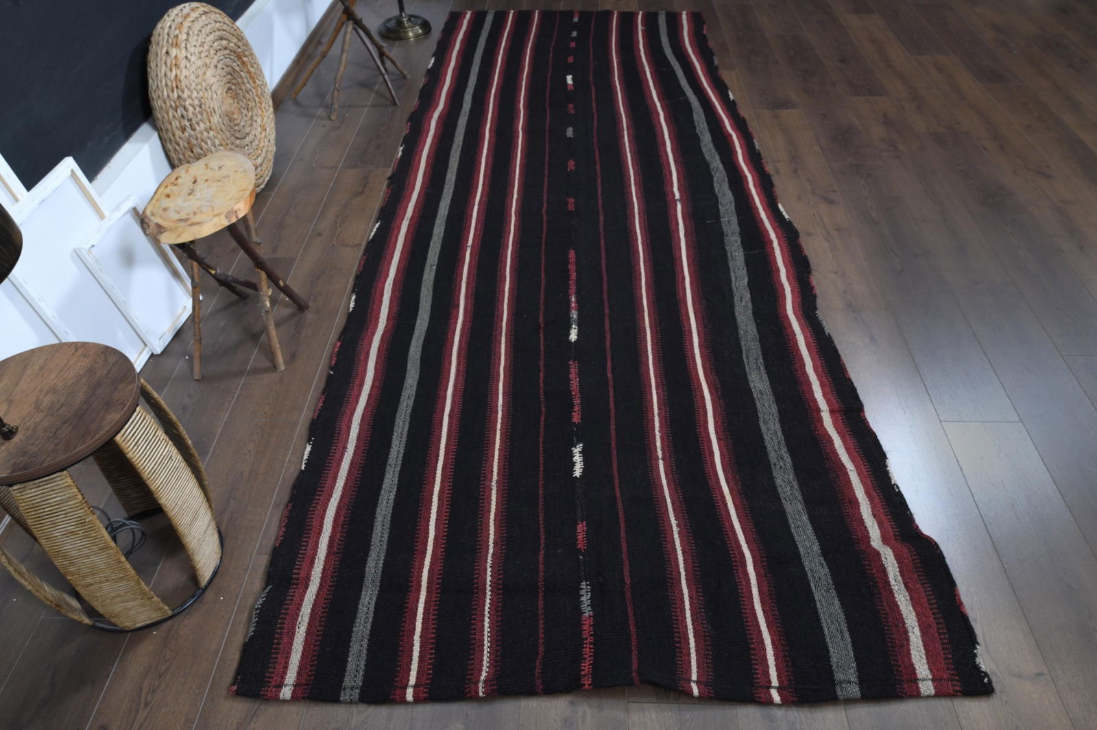 4'3x11 ft, KILIM STRIPED RUNNER (1 of 10)