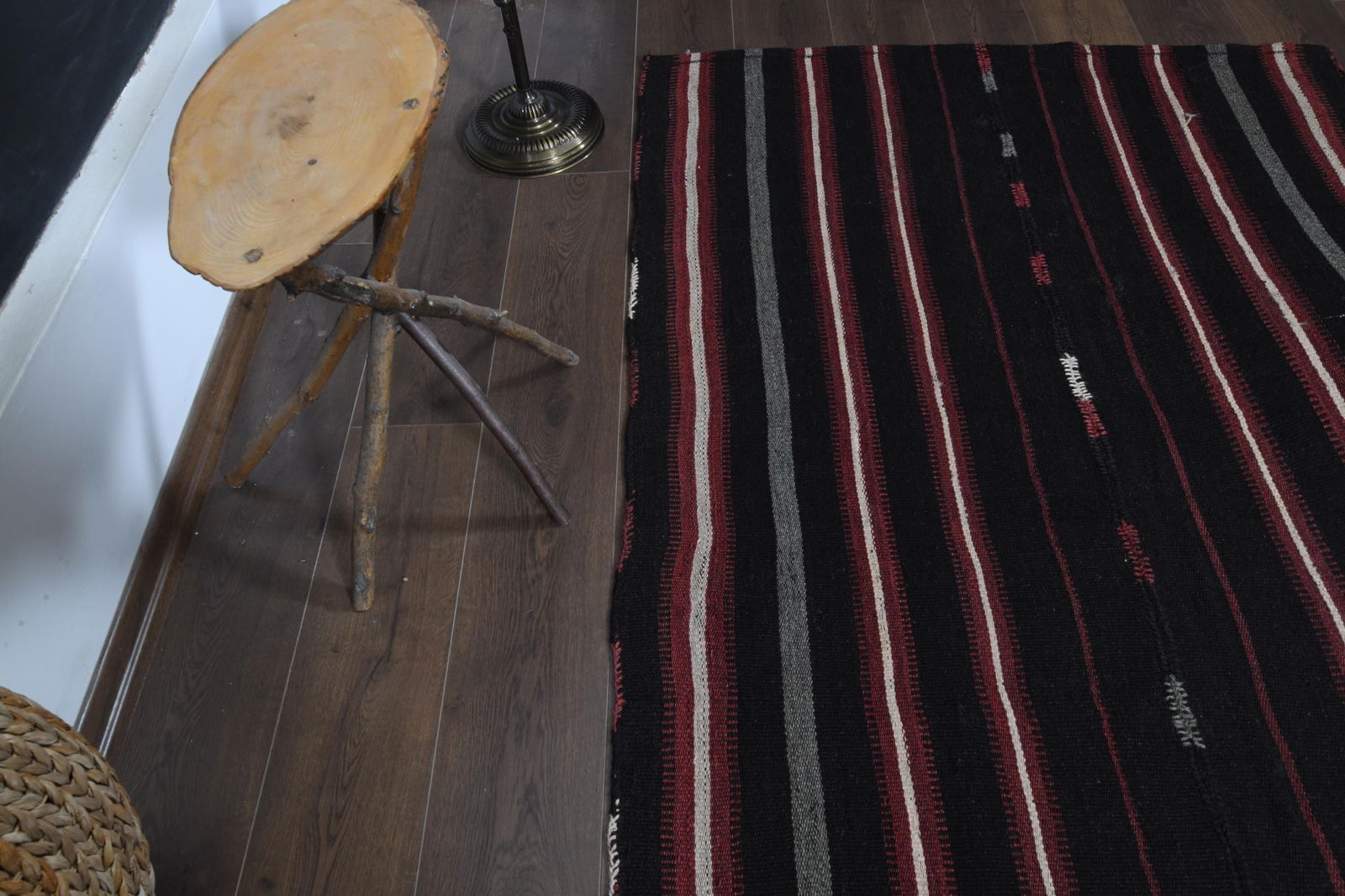 4'3x11 ft, KILIM STRIPED RUNNER - 7