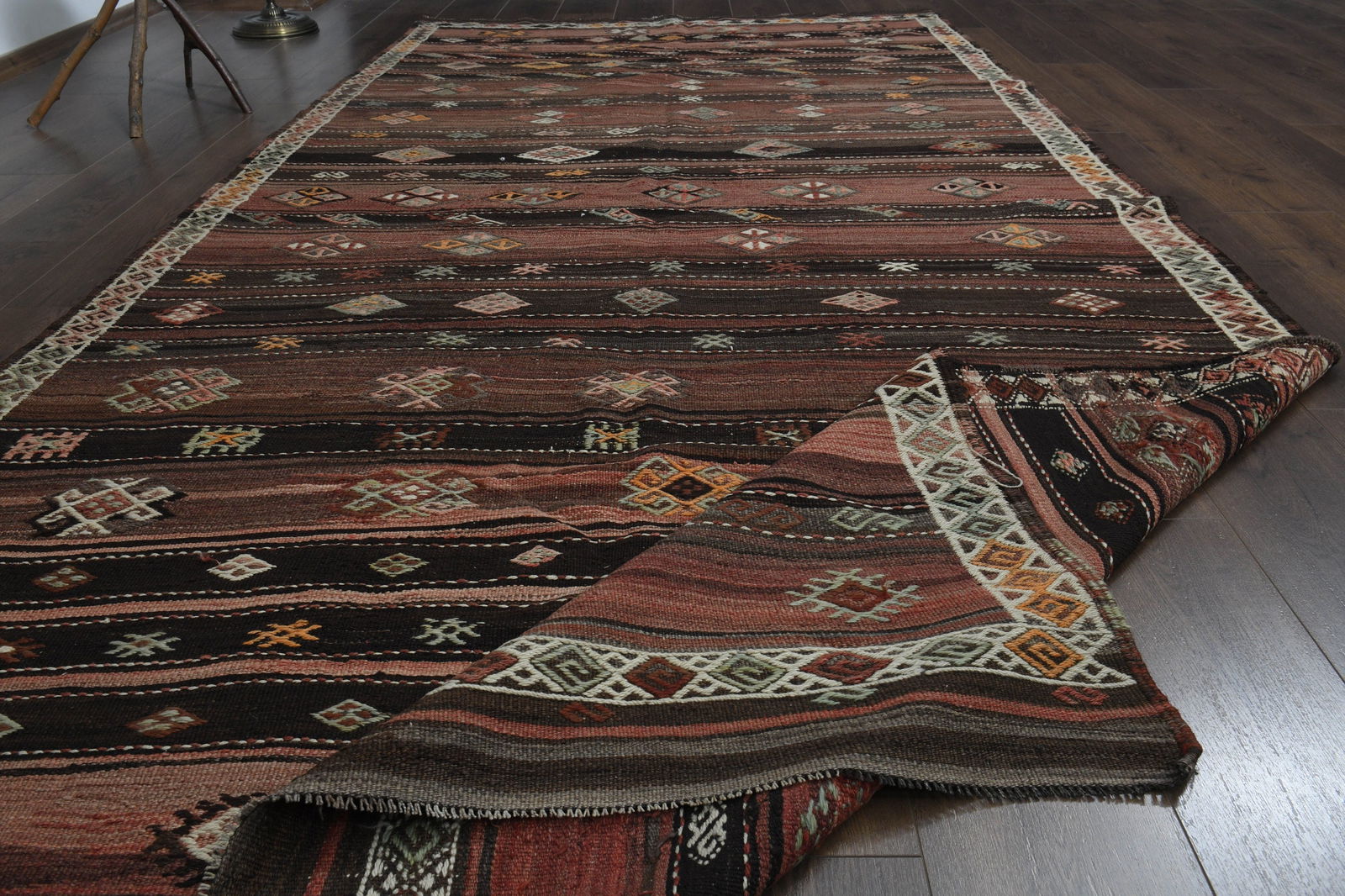 5'6x12'4 ft, TURKISH OUSHAK RUG (1 of 10)