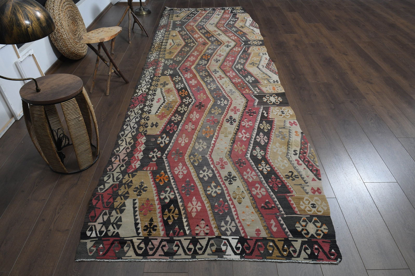 4x13'1 ft, VINTAGE TURKISH RUNNER (1 of 10)