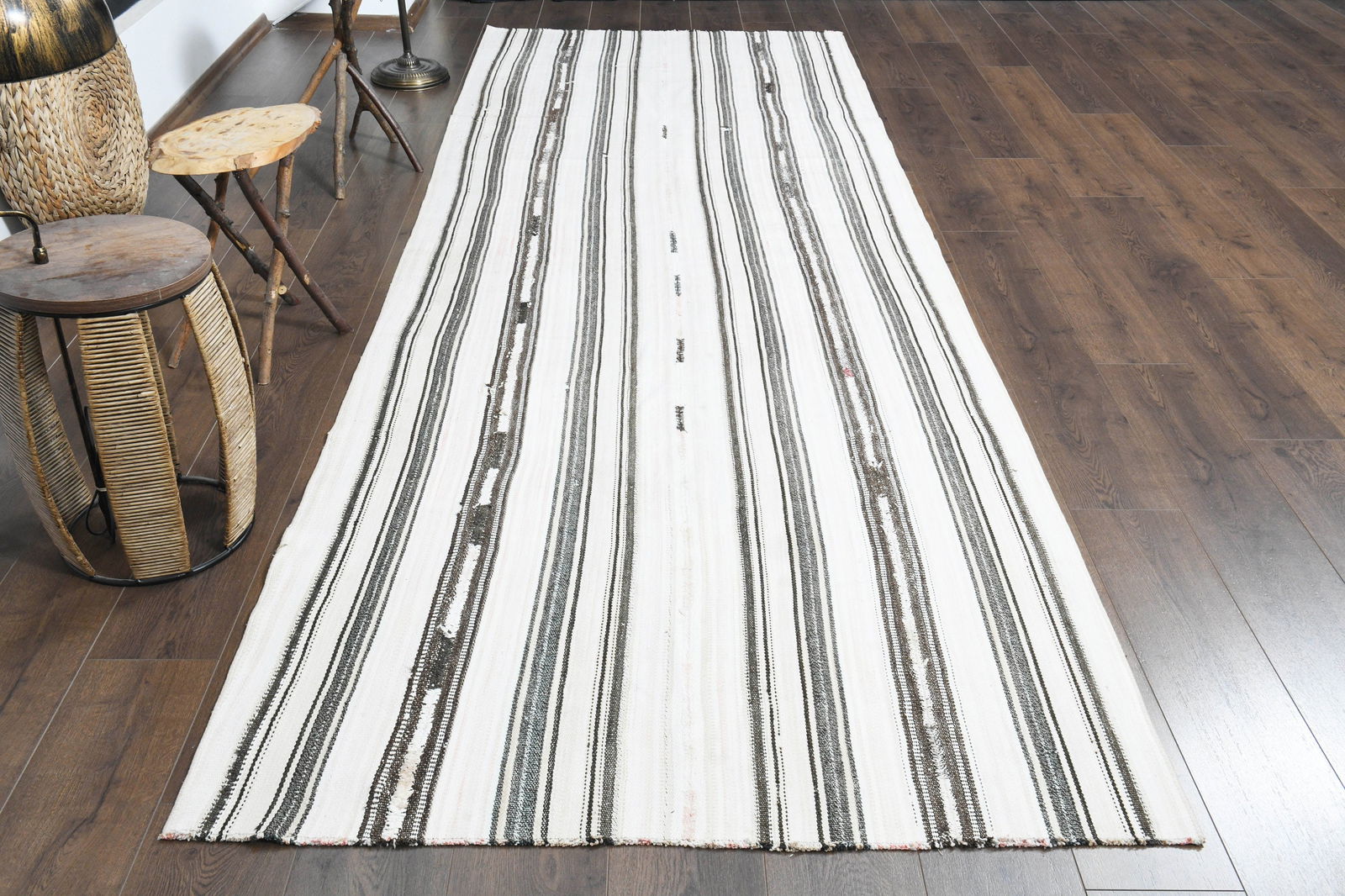4'3x12'3 ft, TURKISH RUNNER, Vintage (1 of 10)
