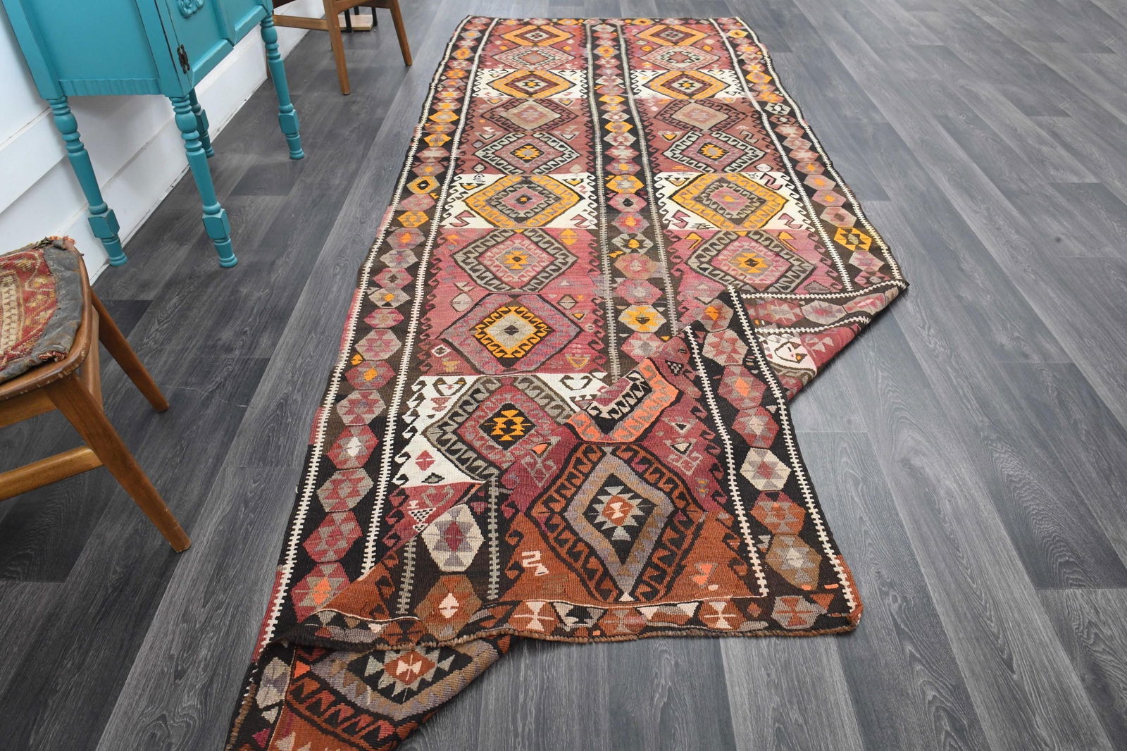 5x13.5 ft, WIDE TURKISH KILIM Runner (1 of 10)