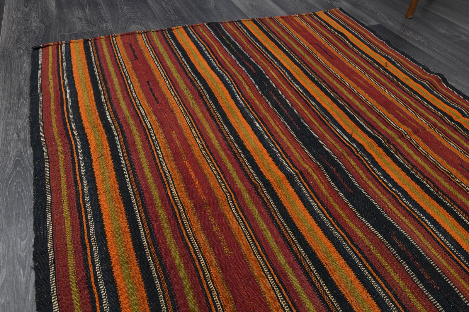 4.7x6.9 ft, TURKISH KILIM Rug - 6