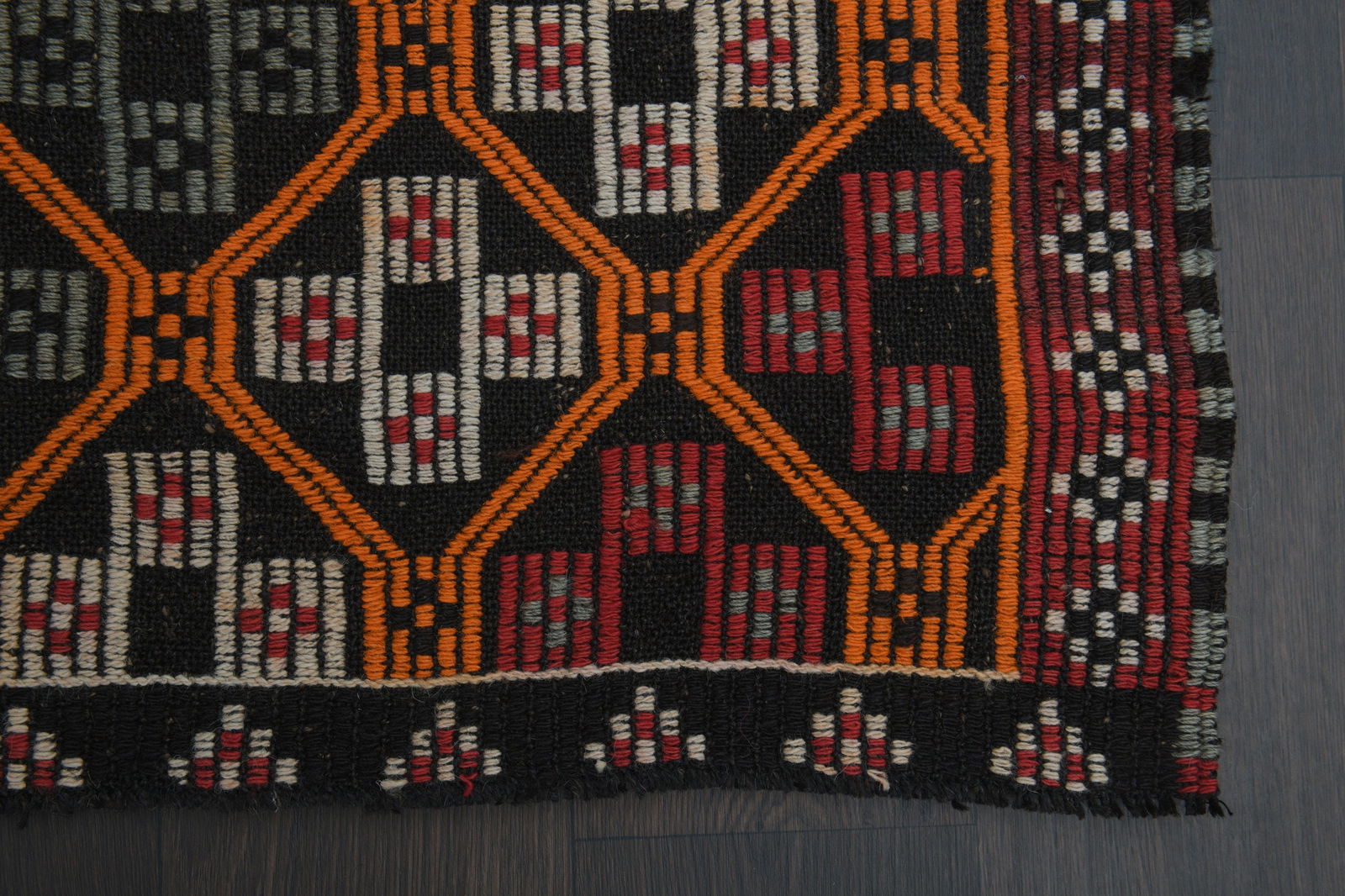 4x9 Vintage Rug Runner, Turkish - 4