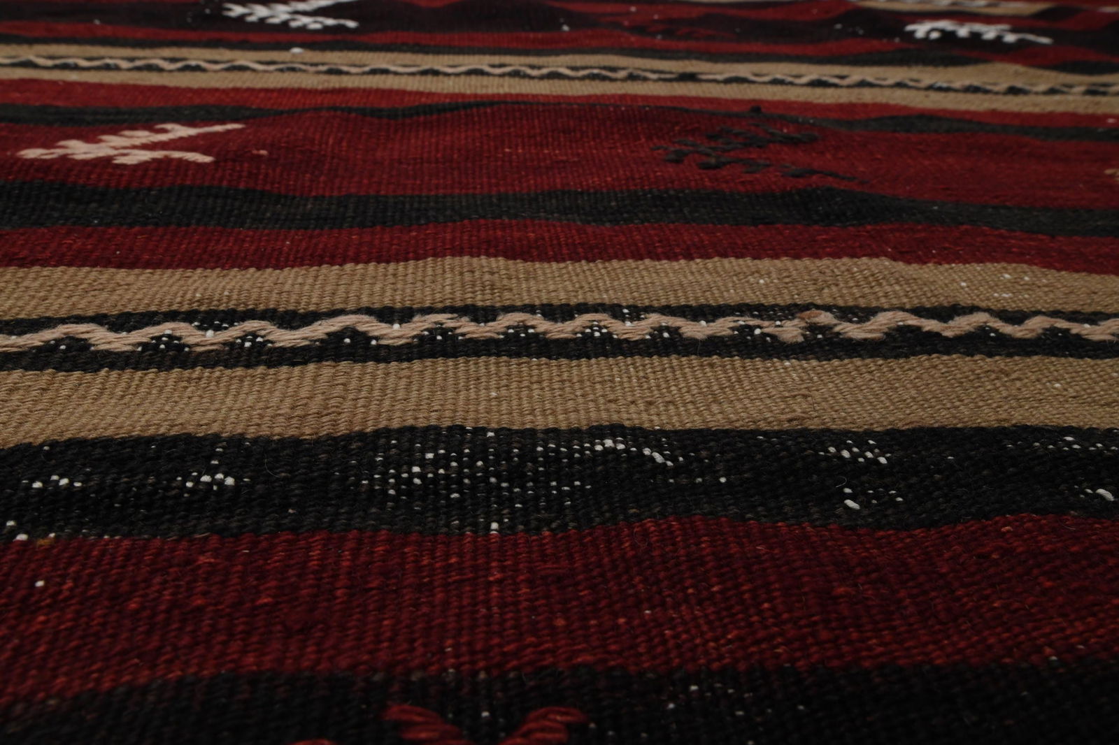 4.3x7.7 ft, TURKISH KILIM Rug - 8