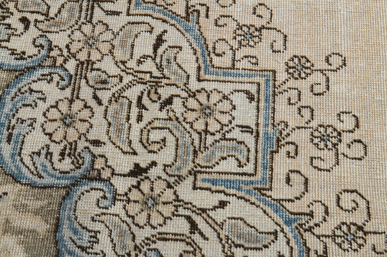 9'4x12'5 ft, BEIGE PERSIAN RUG - 7