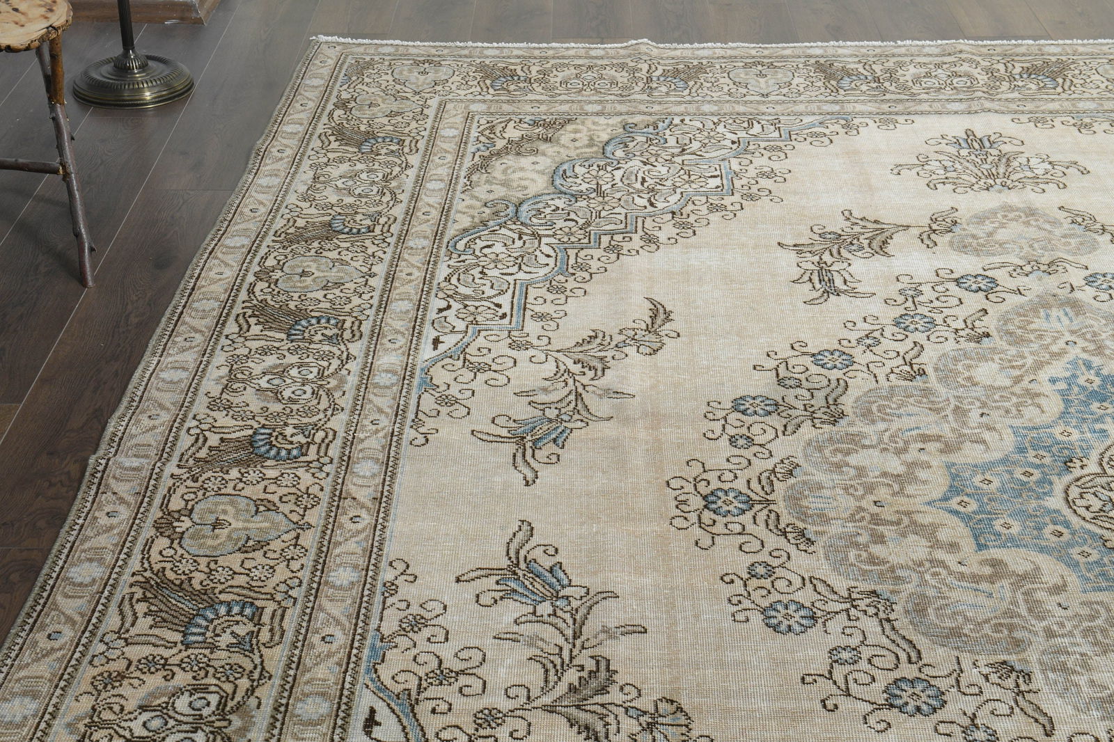 9'4x12'5 ft, BEIGE PERSIAN RUG - 9