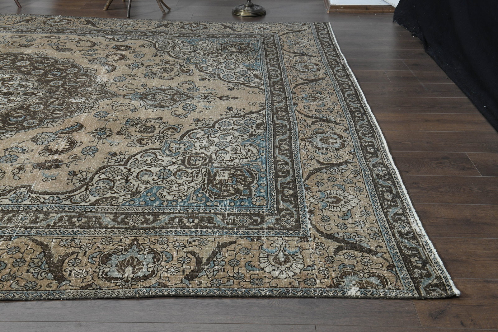 9'1x12'3 ft, VINTAGE TURKISH RUG - 3