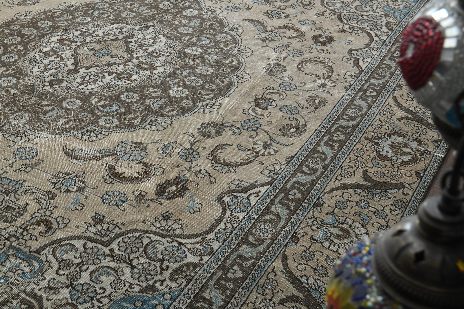 9'1x12'3 ft, VINTAGE TURKISH RUG - 5