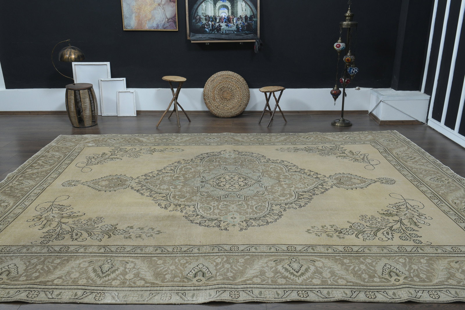 9'4x12'6 ft, VINTAGE PERSIAN RUG - 10