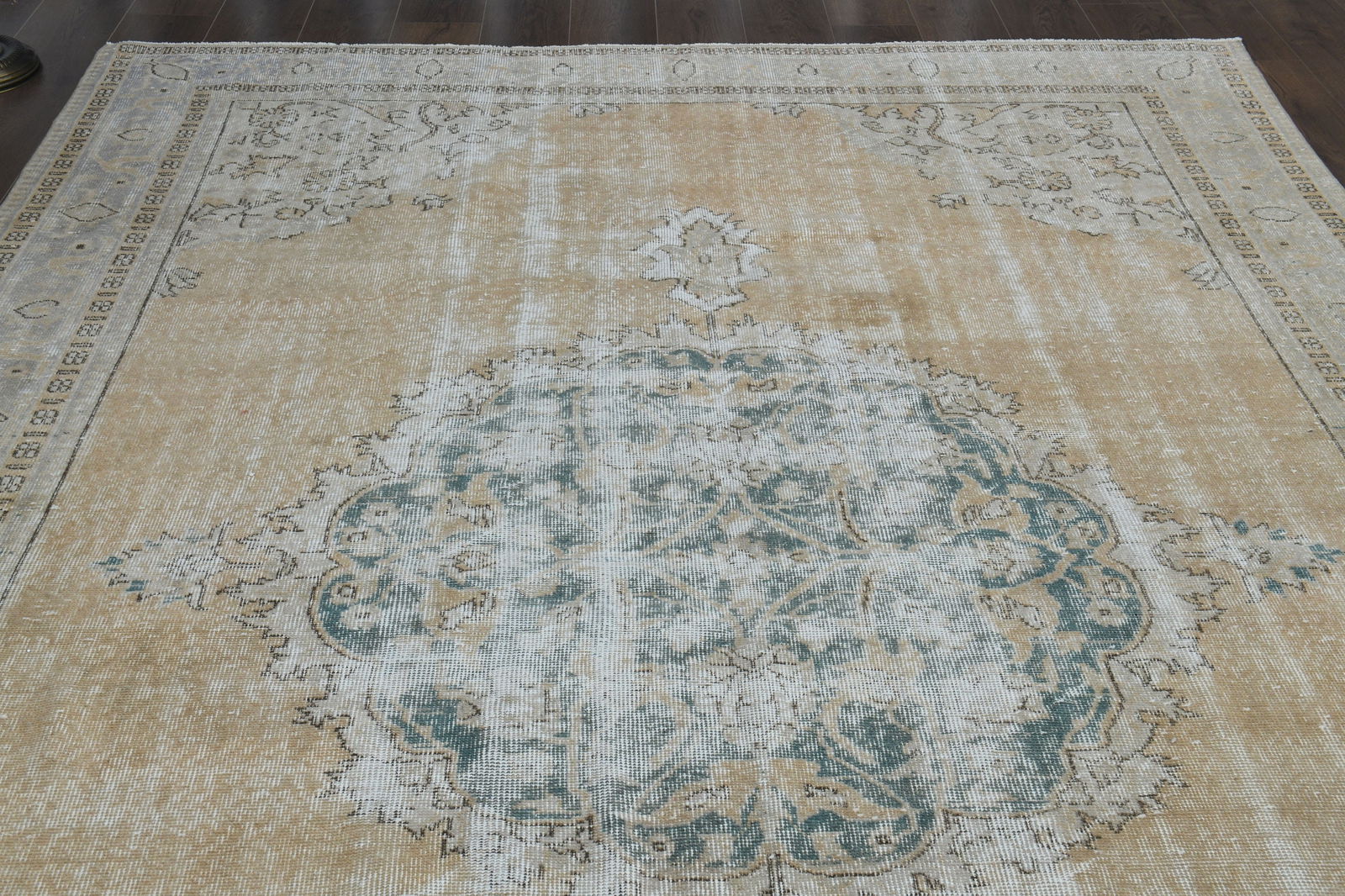 7.7x11.1 ft, ORANGE ORIENTAL RUG - 9