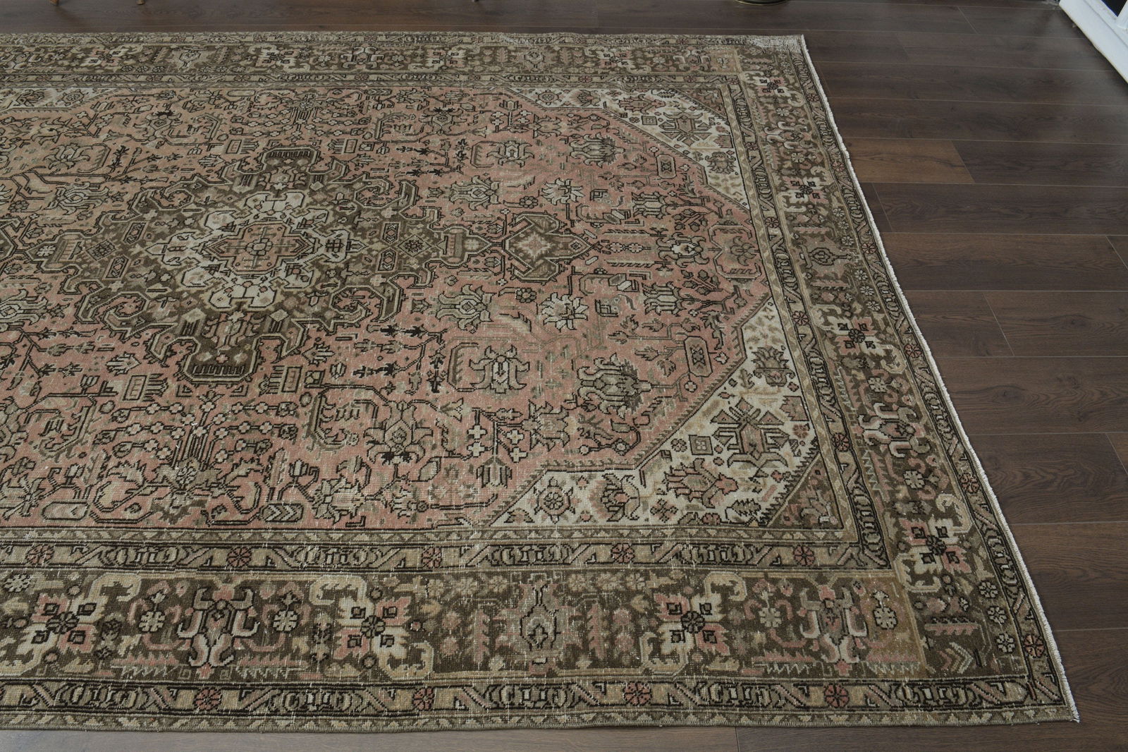 6.6x9.5 ft, PINK PERSIAN RUG - 8