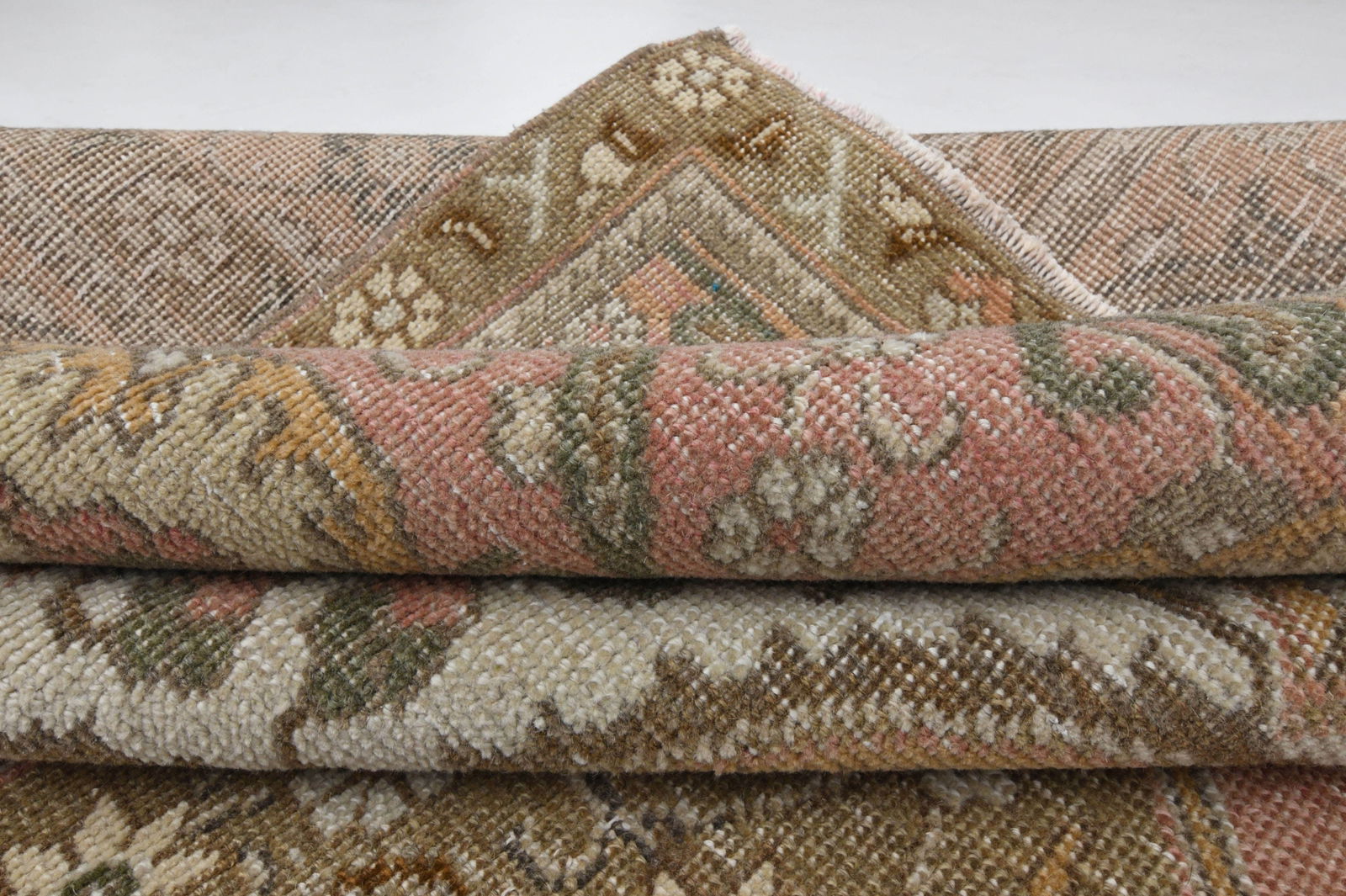 9'2x12'1 ft, PINK TURKISH RUG - 8