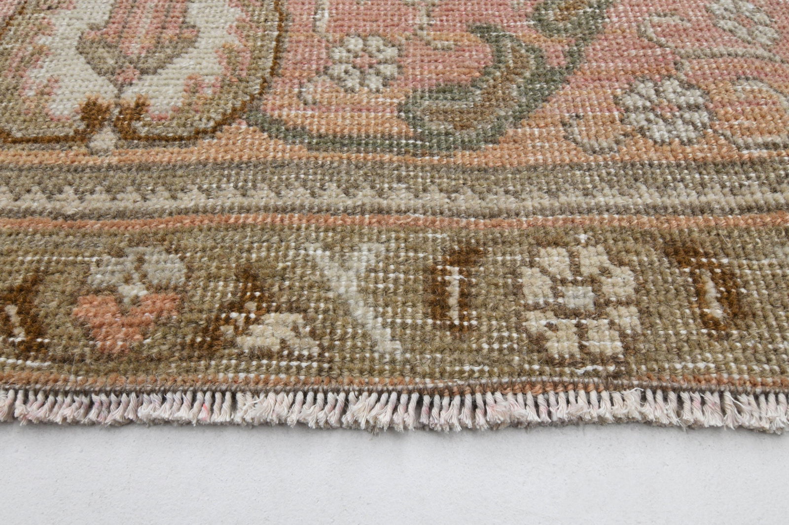 9'2x12'1 ft, PINK TURKISH RUG - 9