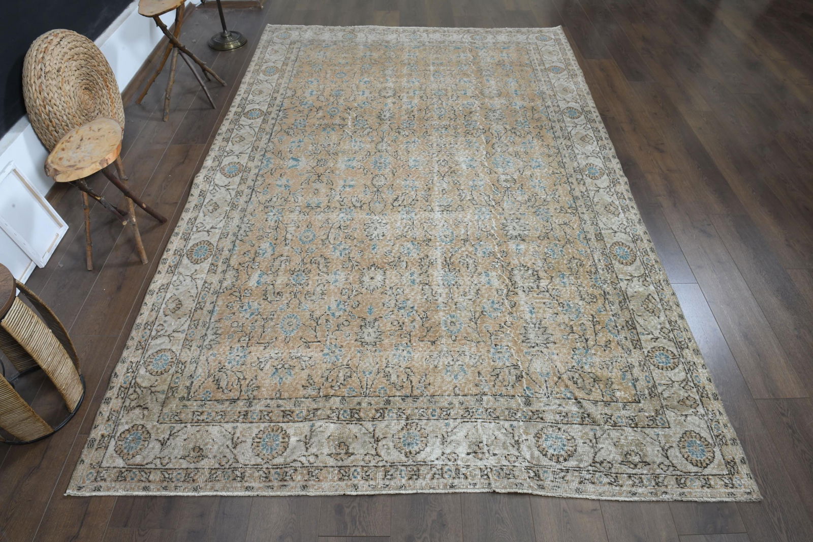 9'2x11'9 ft, PINK TURKISH RUG (1 of 10)