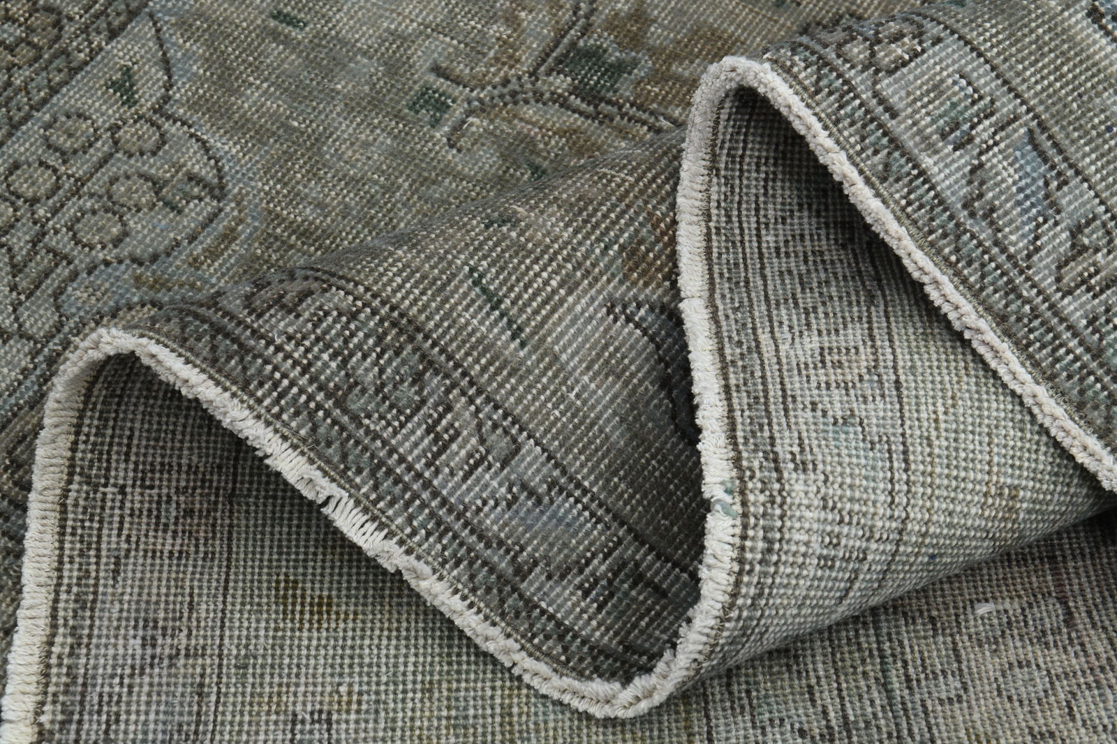 8x11'1 ft, BROWN VINTAGE RUG (1 of 10)