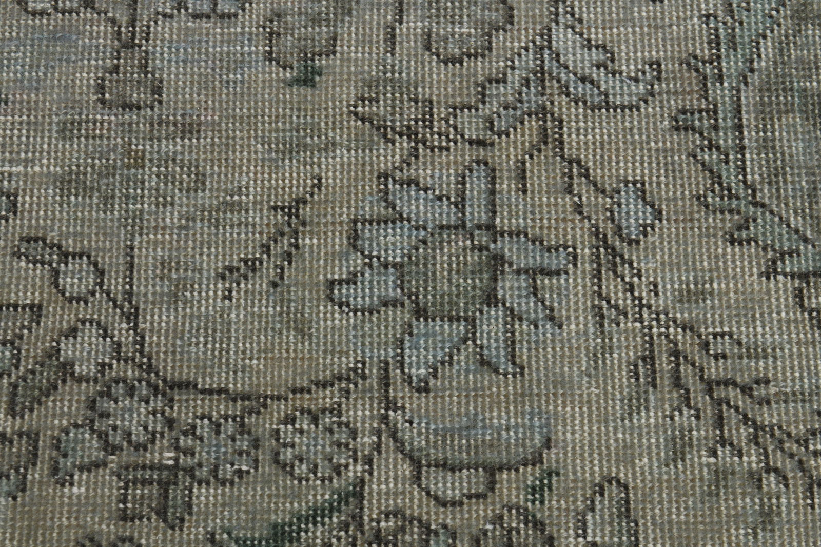 8x11'1 ft, BROWN VINTAGE RUG - 6