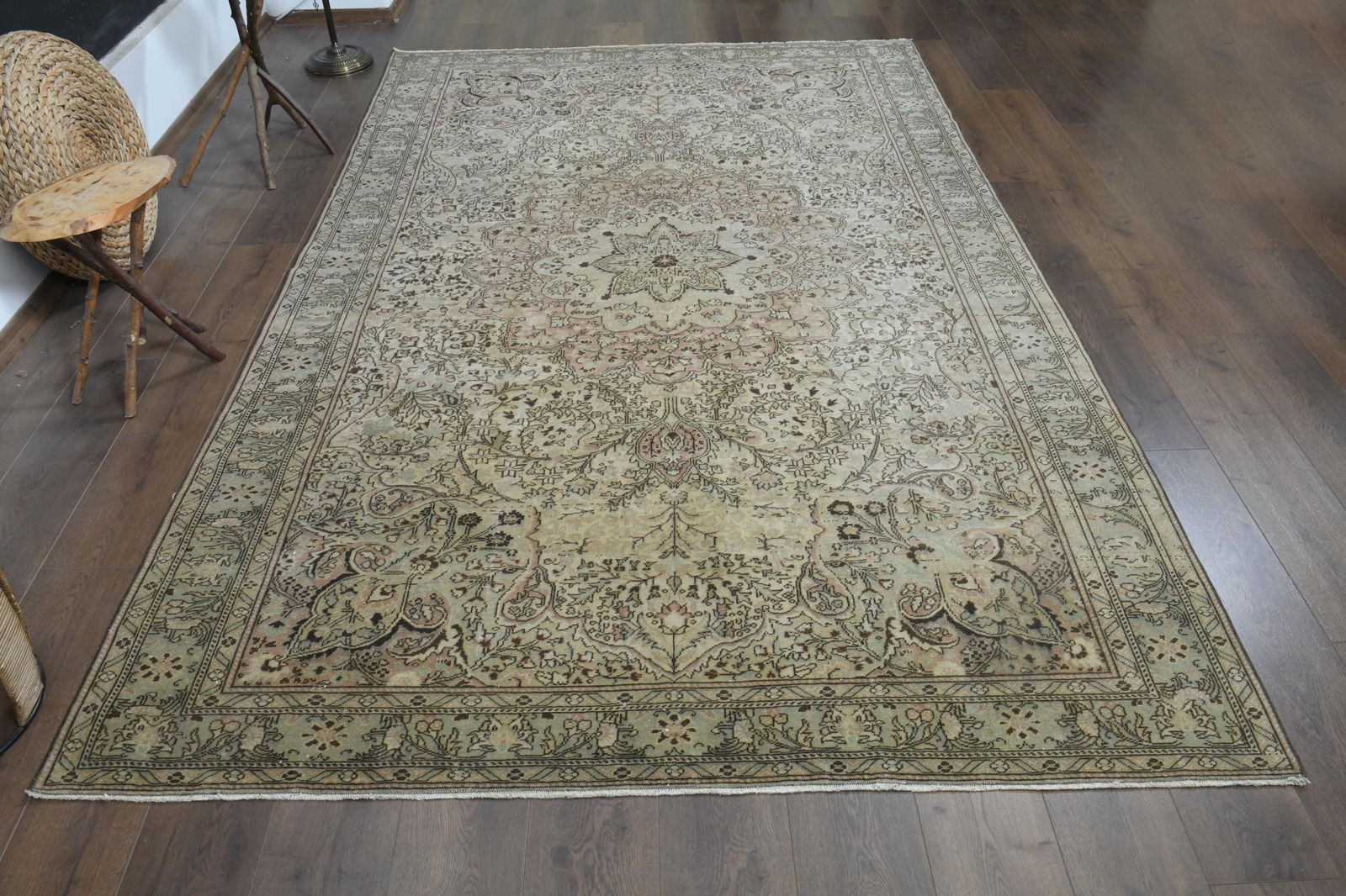 6'4x10'3 ft, OVERSIZED PERSIAN RUG - 3