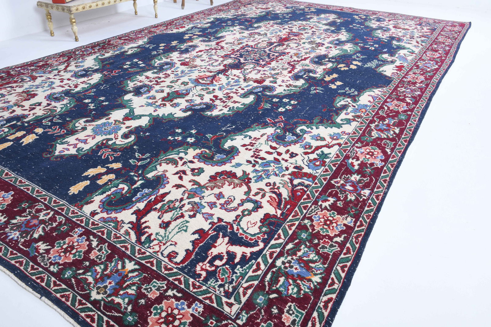 8.7x14.4 ft, TURKISH RUG, Vintage - 3