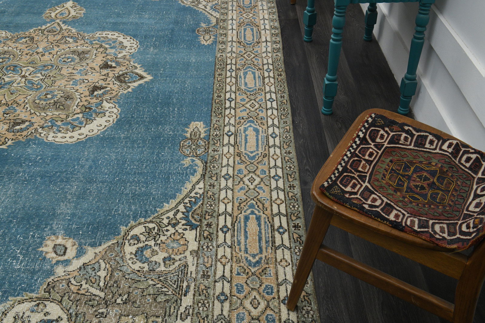 8.4x12.9 ft, VINTAGE OUSHAK RUG - 6